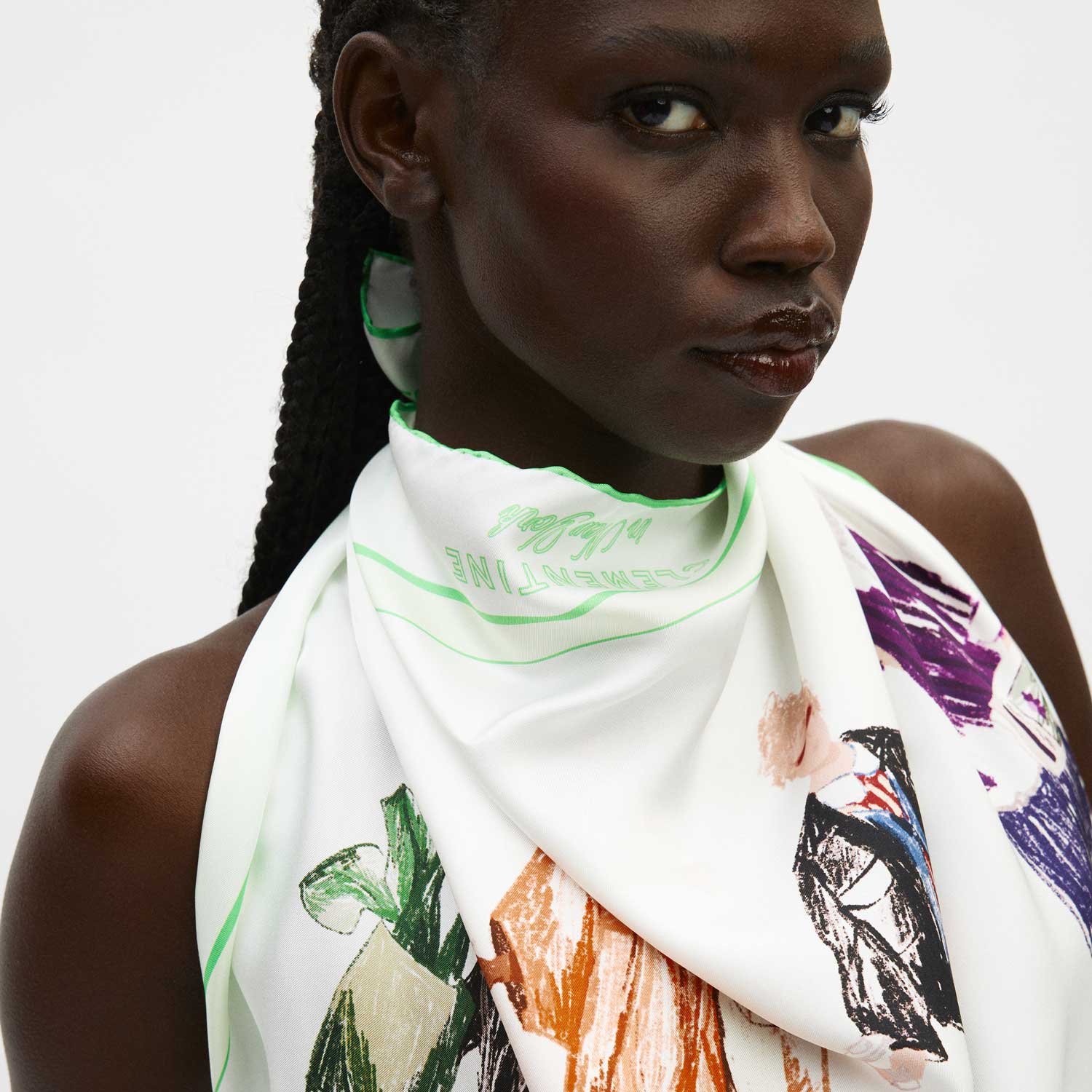People and Places Silk Scarf 90 - Image 4