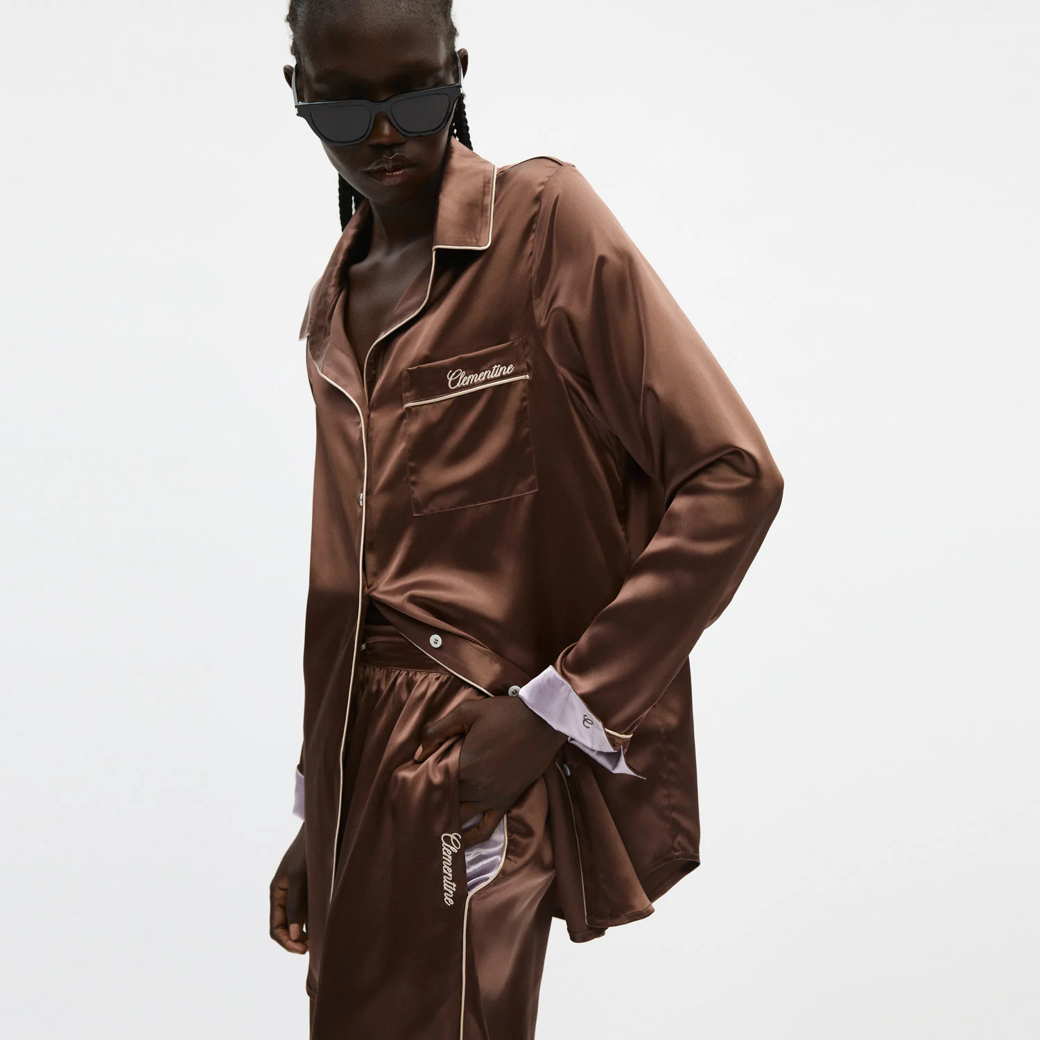 Organic Silk Long Pajama Set - Image 33