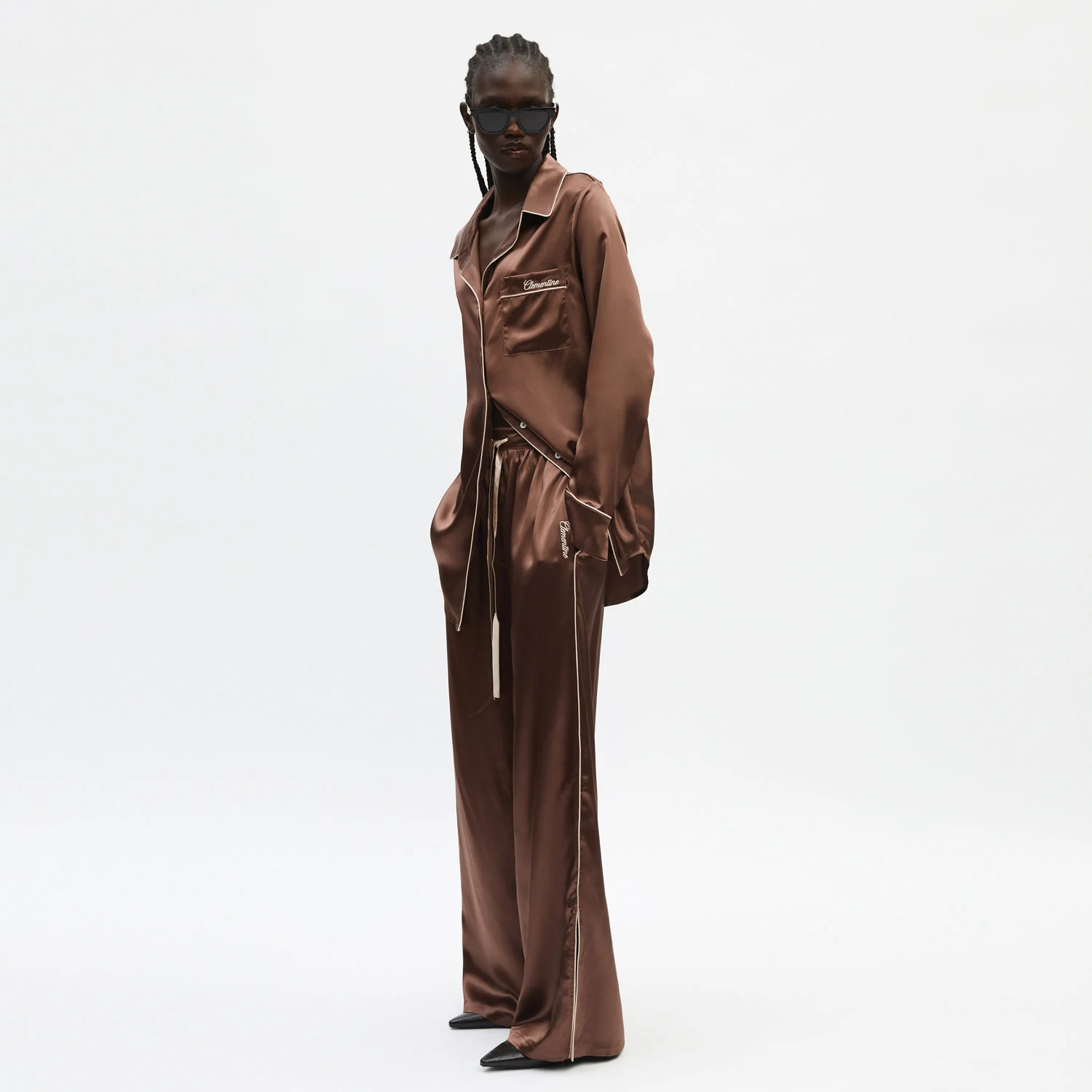 Organic Silk Long Pajama Set - Image 31