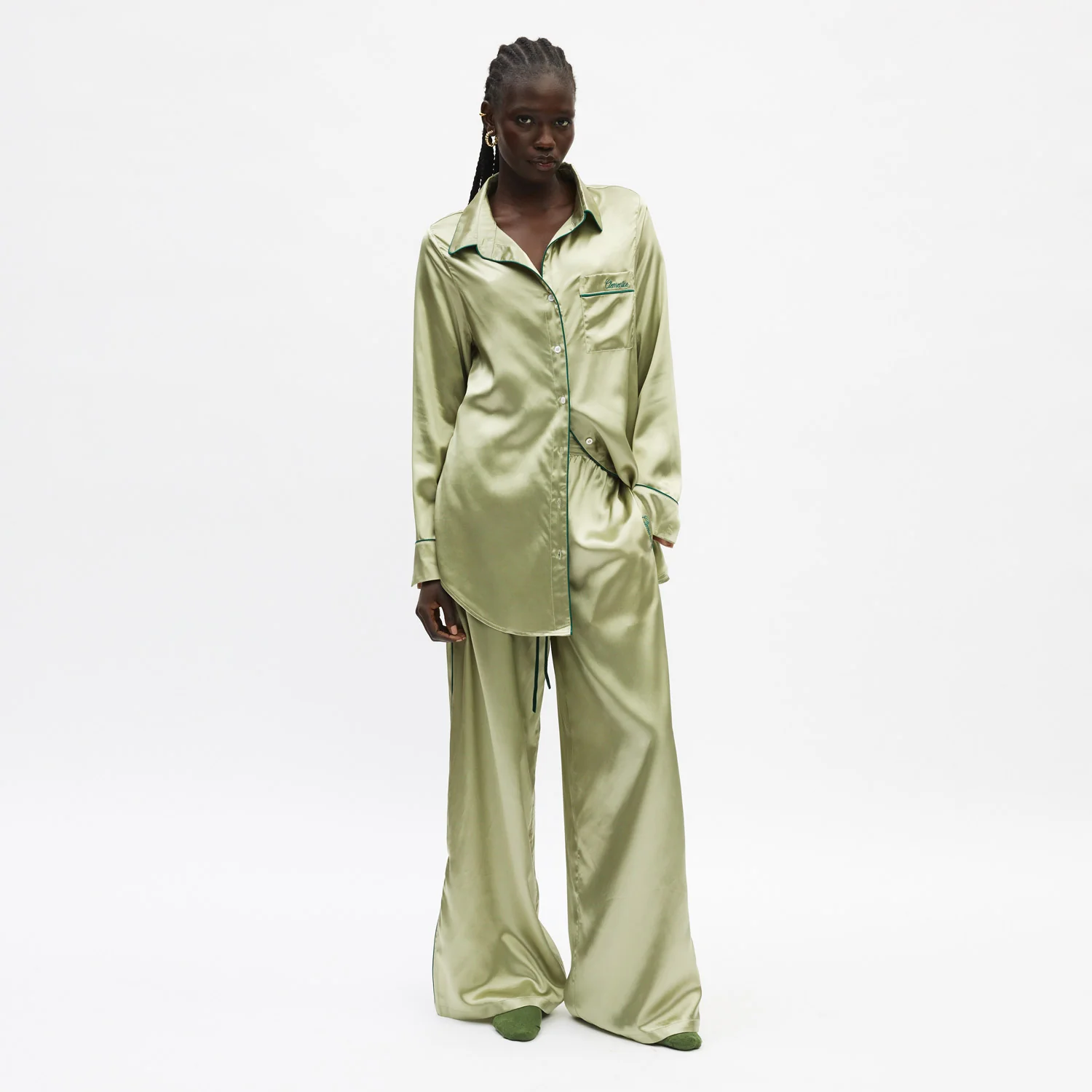 Organic Silk Long Pajama Set - Image 16
