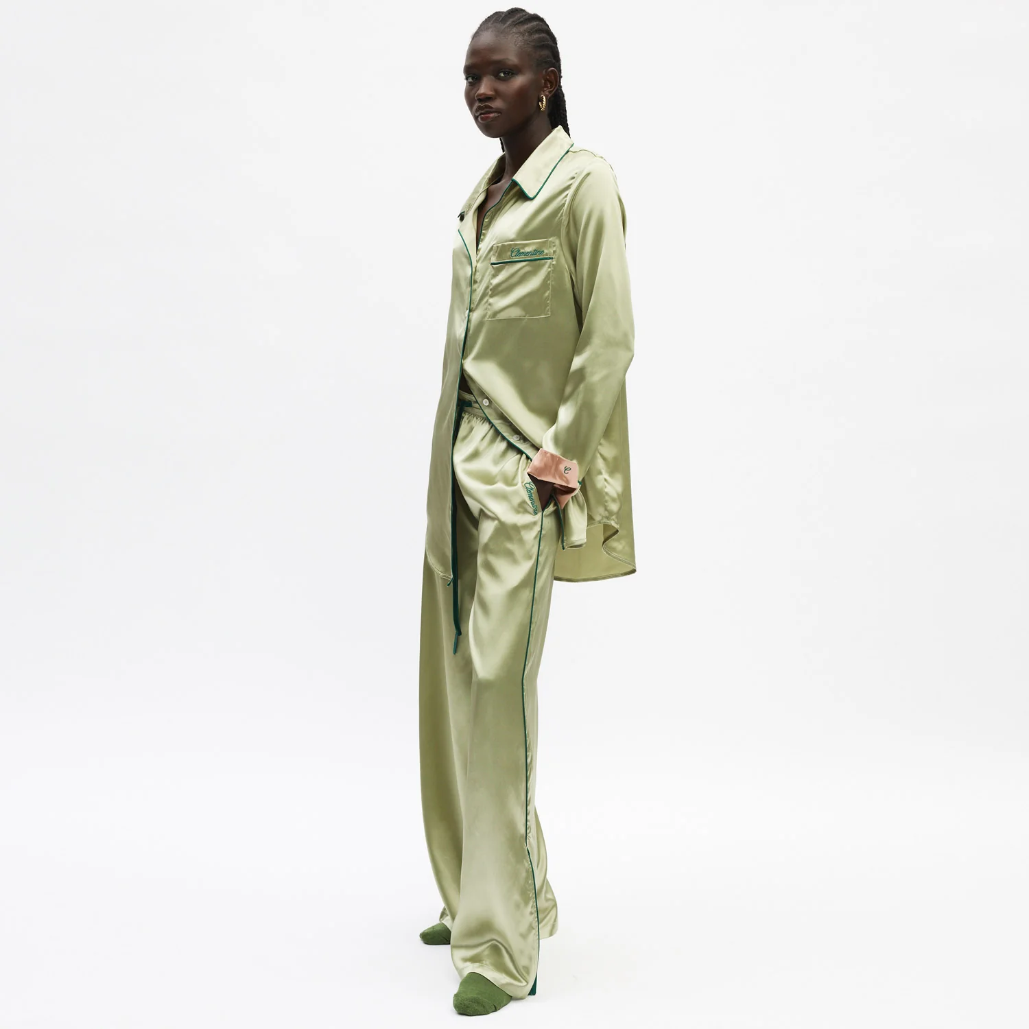 Organic Silk Long Pajama Set - Image 19