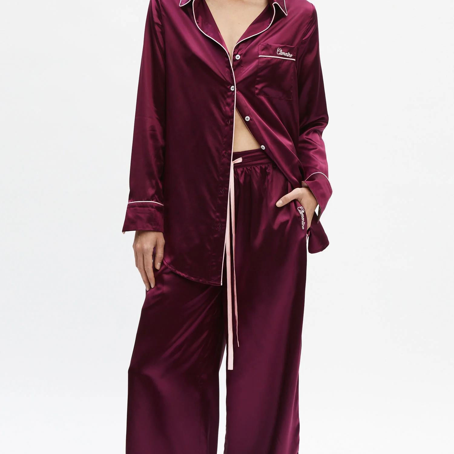 Organic Silk Long Pajama Set - Image 9