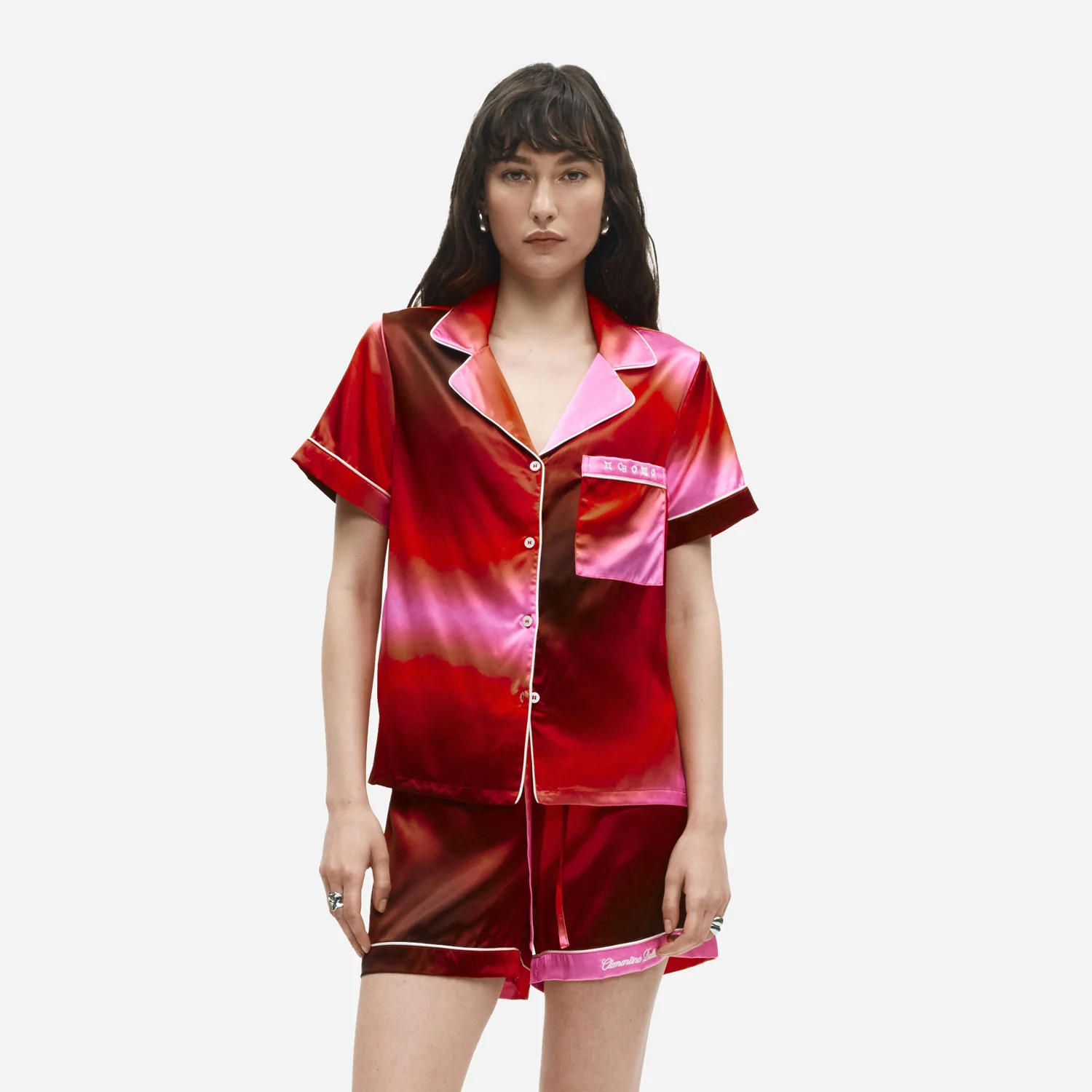 Ombre Organic Silk Short Pajama Set - Image 2