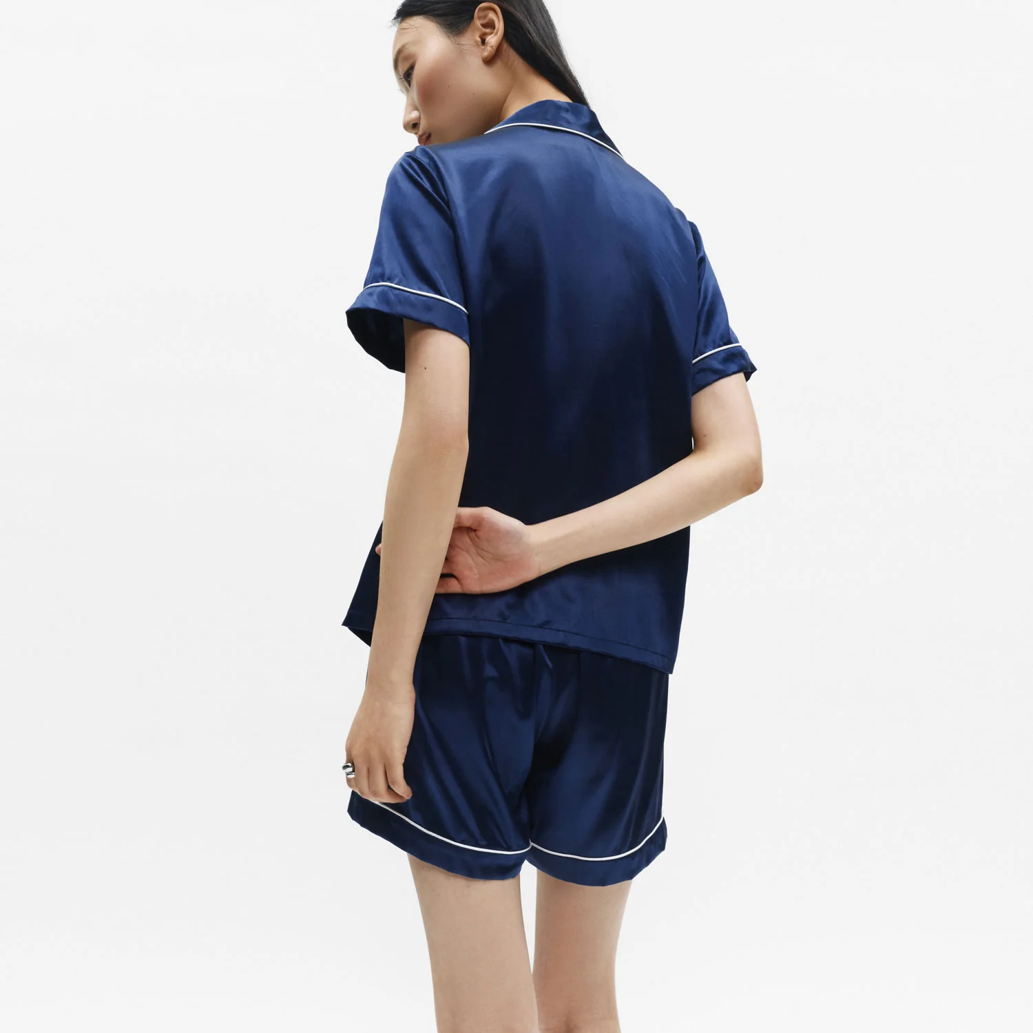 Organic Silk Embroidered Pajama Set - Image 18