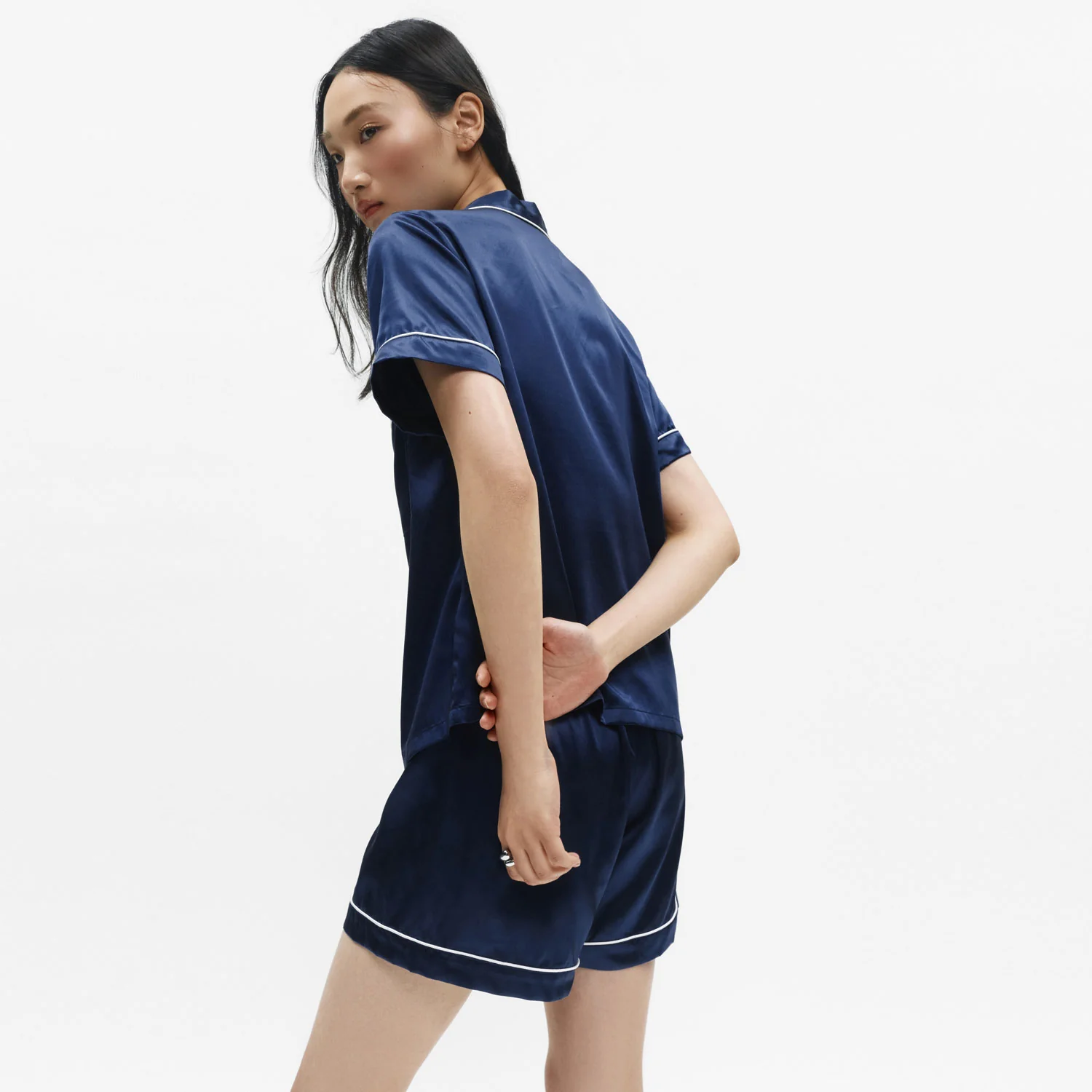Organic Silk Embroidered Pajama Set - Image 19