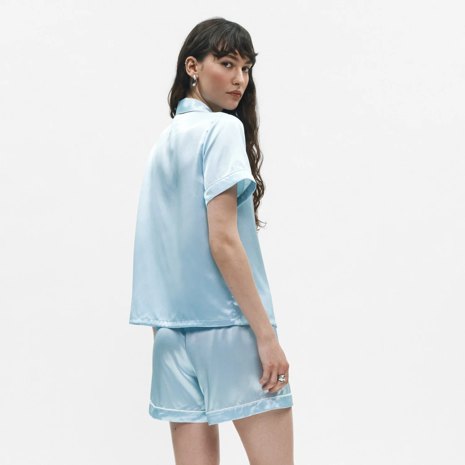 Organic Silk Embroidered Pajama Set - Image 28