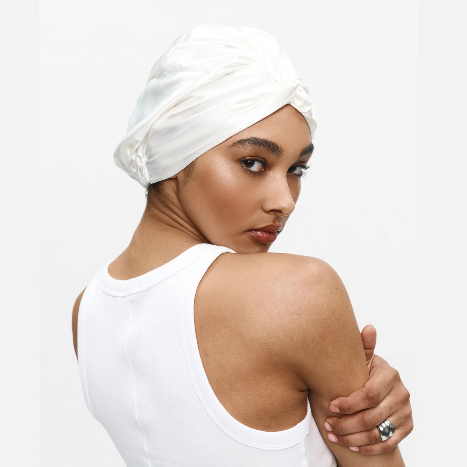 Organic Silver Ion Silk Hair Bonnet - Image 20