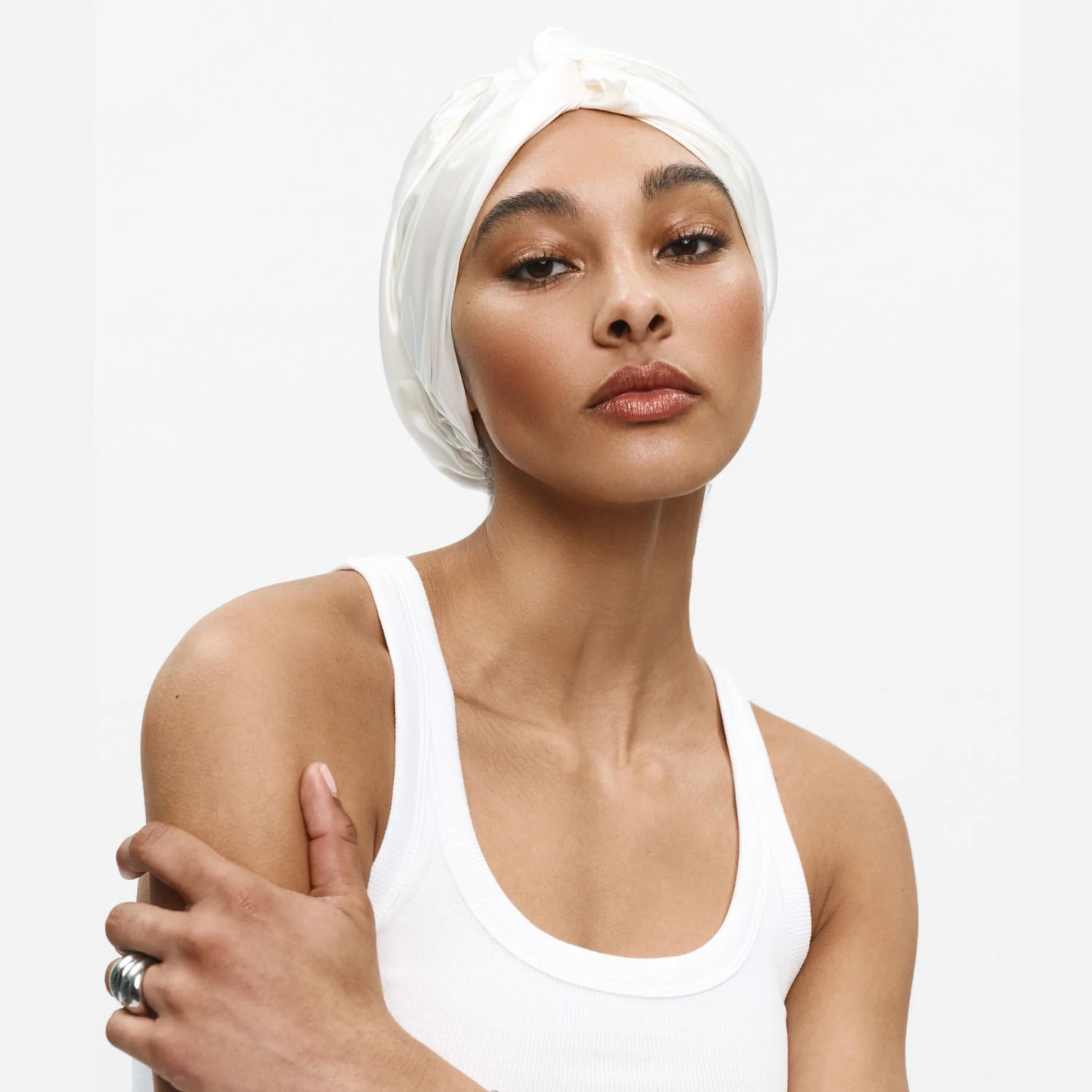 Organic Silver Ion Silk Hair Bonnet - Image 21