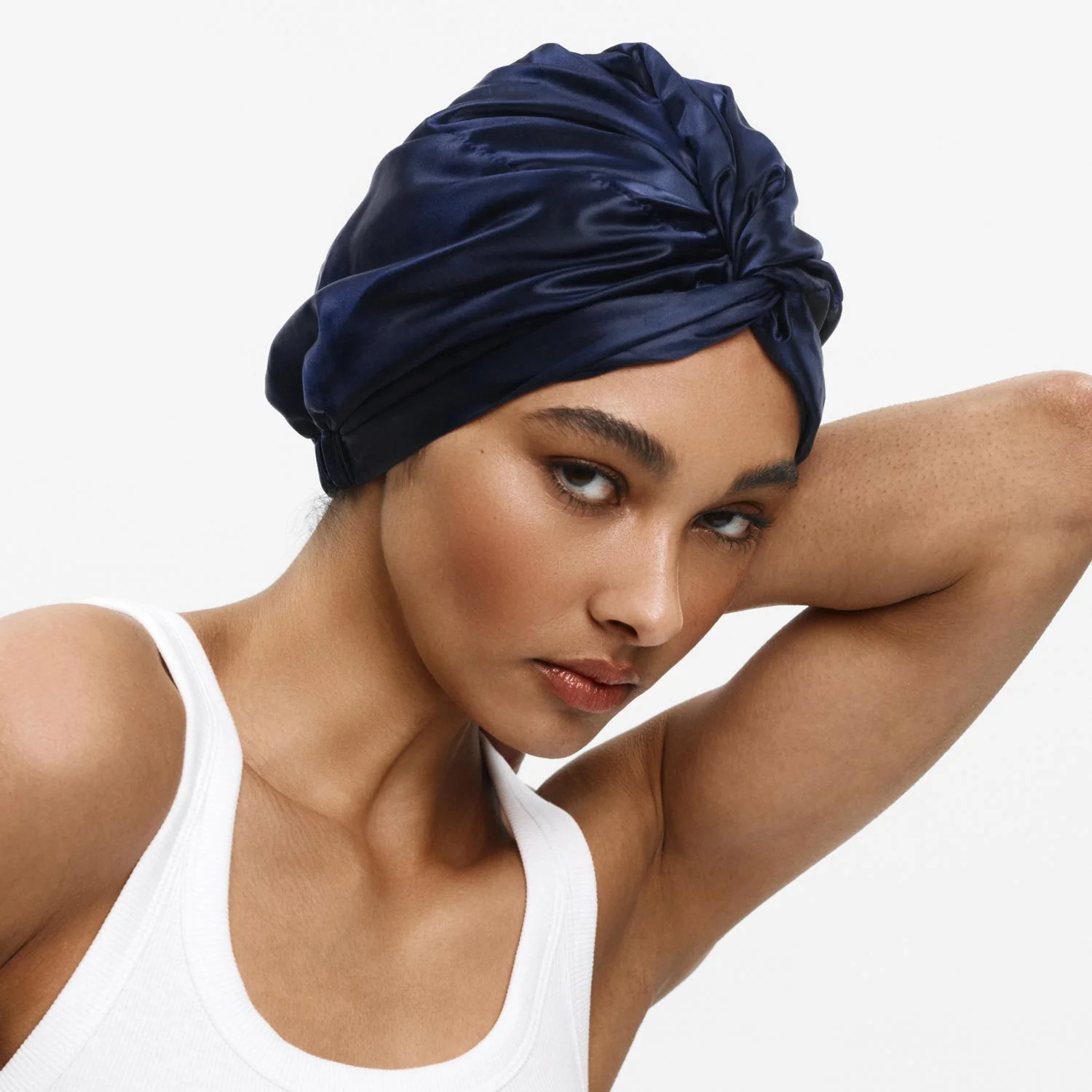 Organic Silver Ion Silk Hair Bonnet - Image 3