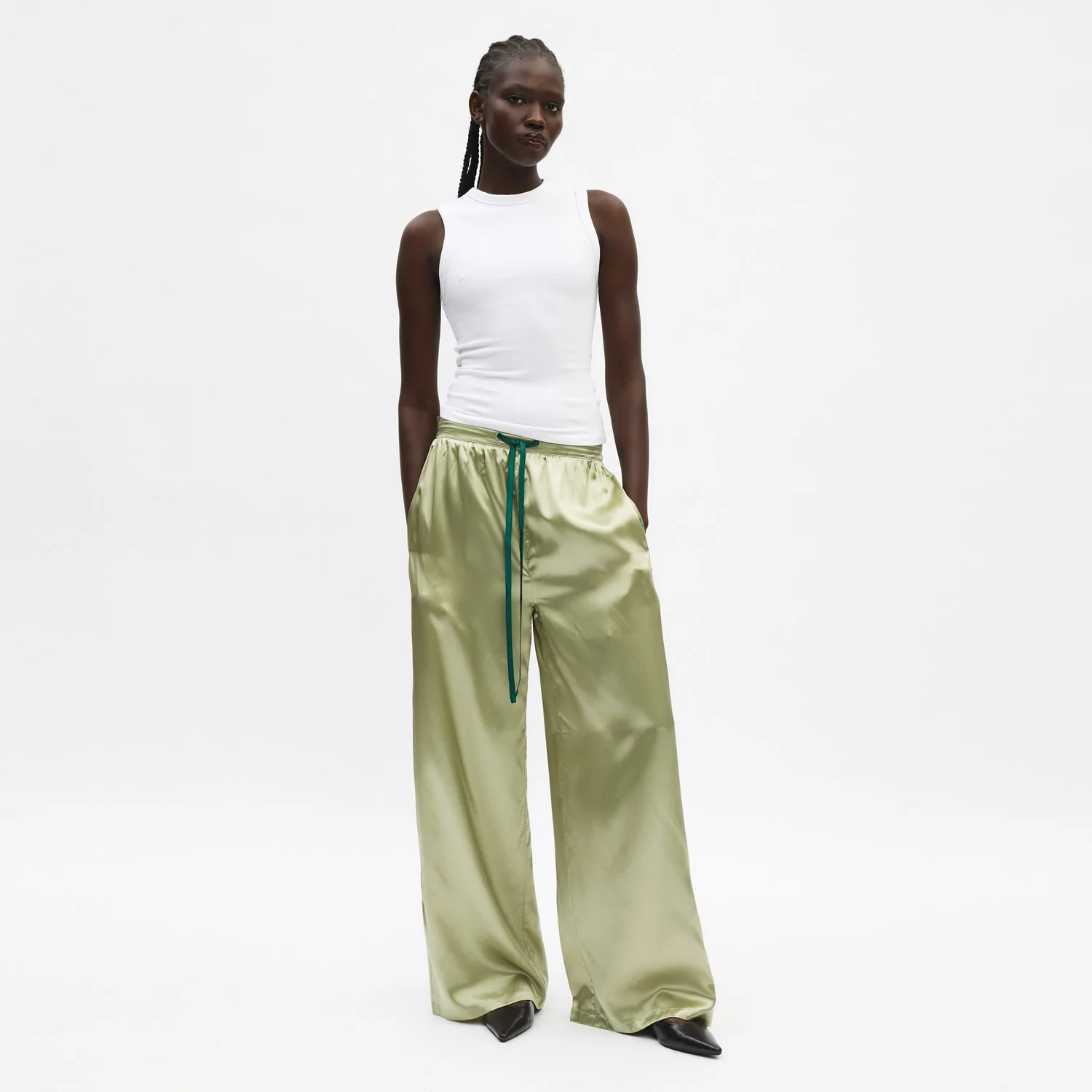 Organic Silk Long Pajama Pants - Image 12