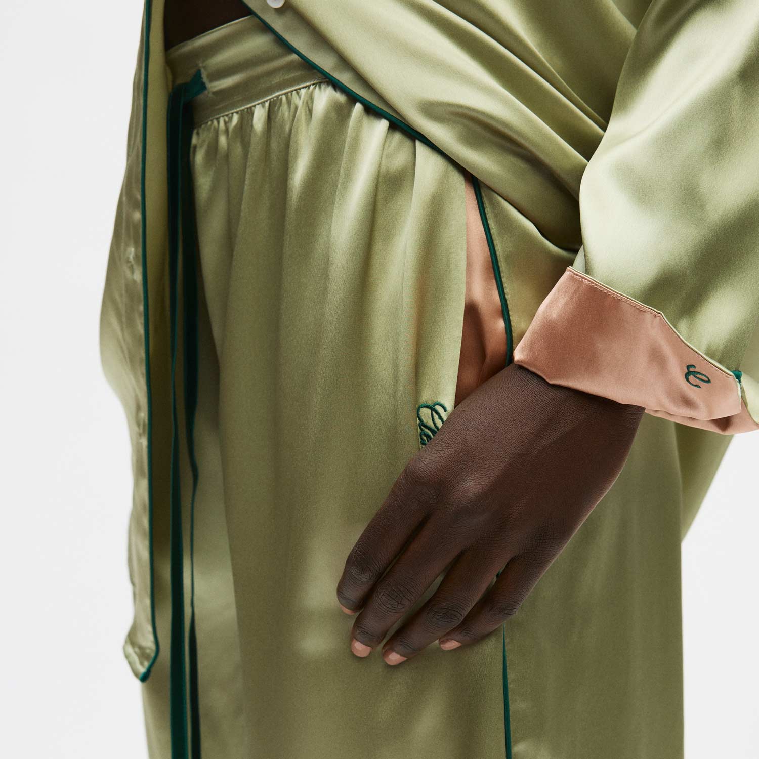 Organic Silk Long Pajama Pants - Image 15