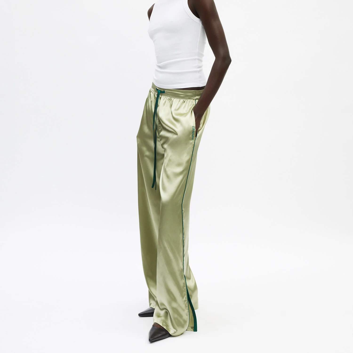 Organic Silk Long Pajama Pants - Image 16