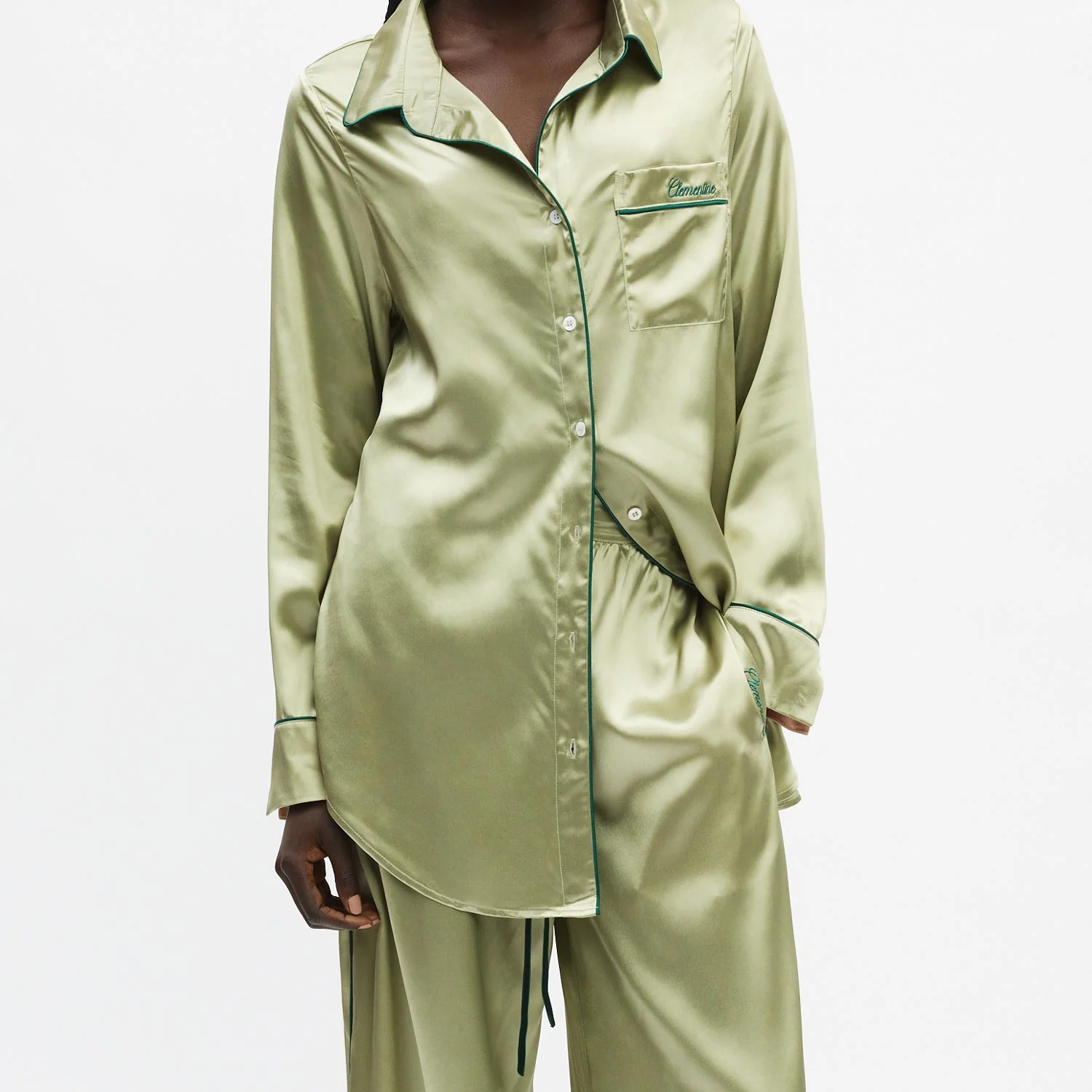 Organic Silk Long Pajama Pants - Image 18