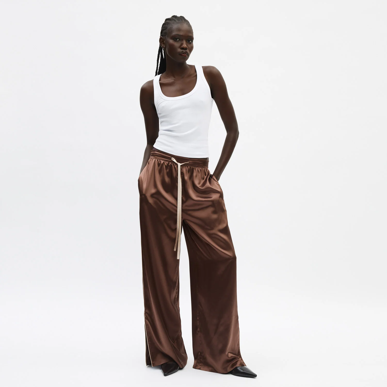 Organic Silk Long Pajama Pants - Image 22
