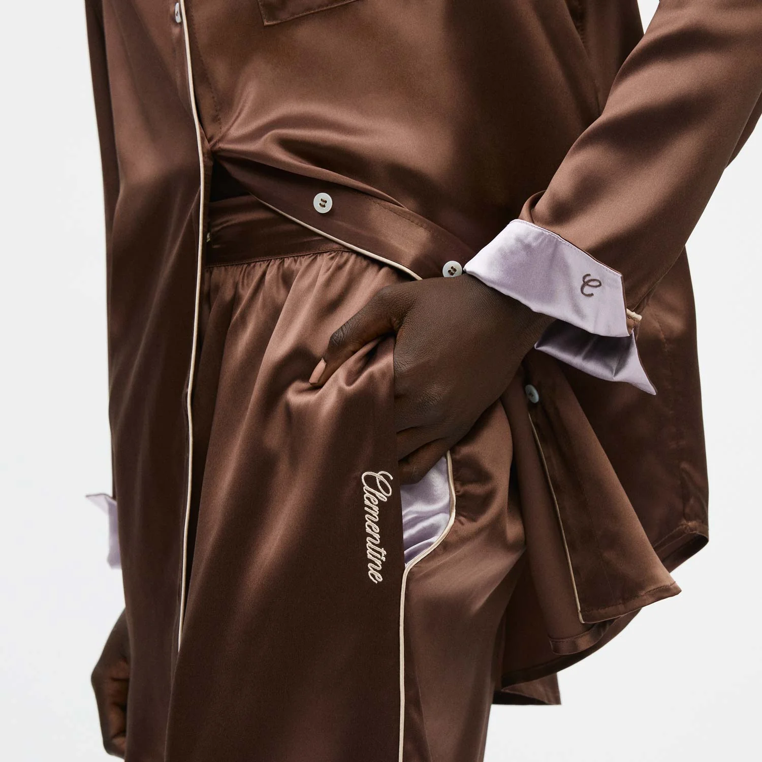 Organic Silk Long Pajama Set - Image 34