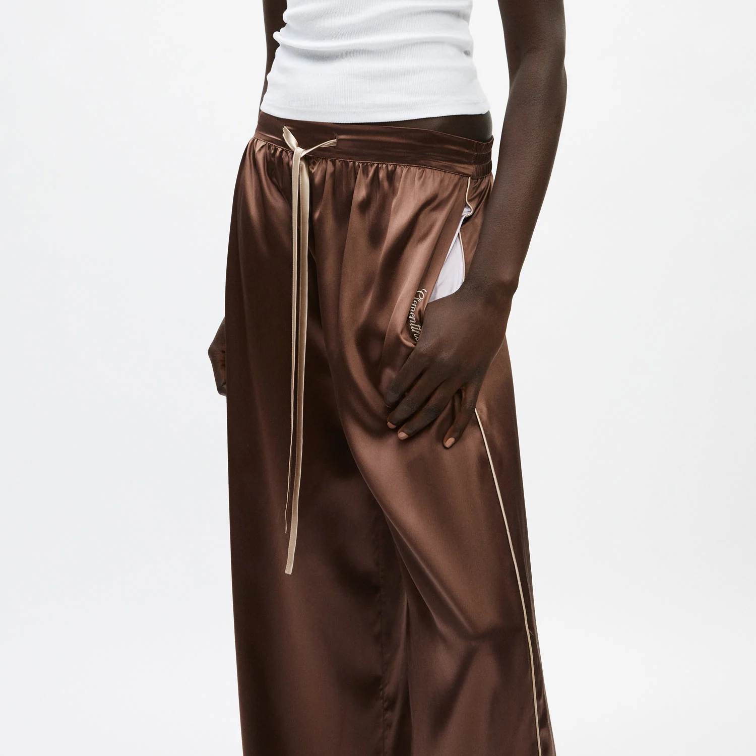 Organic Silk Long Pajama Pants - Image 28
