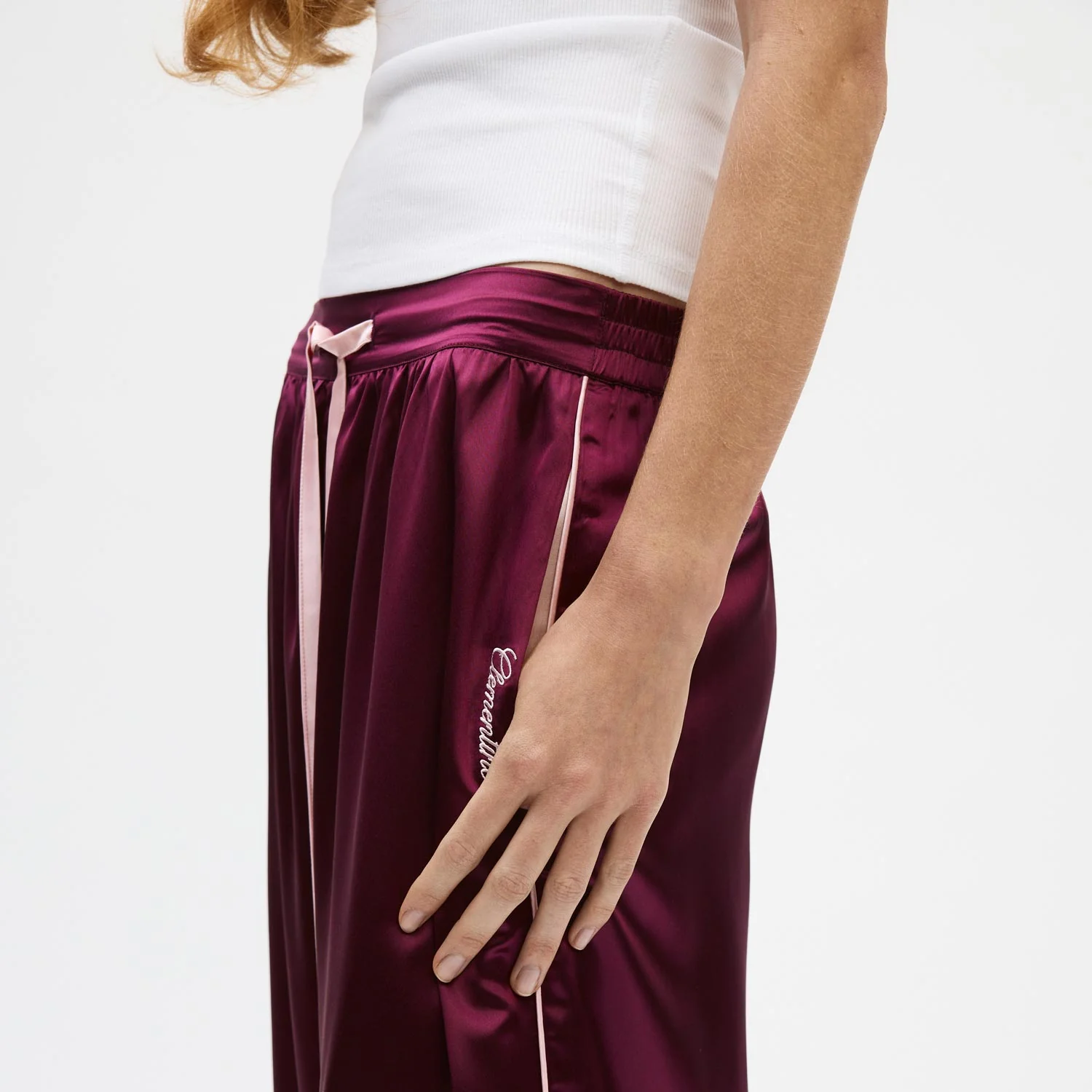 Organic Silk Long Pajama Pants - Image 3