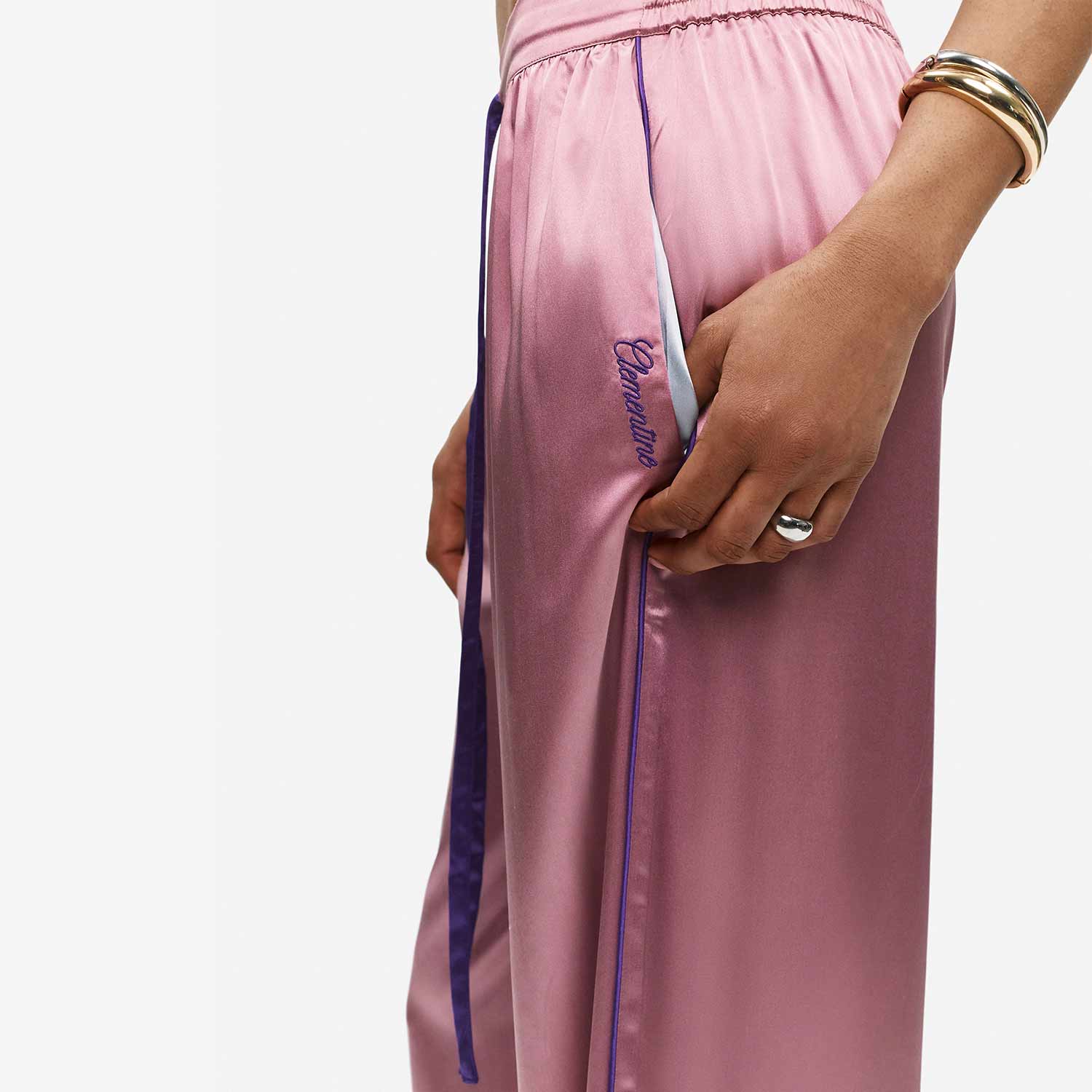 Organic Silk Long Pajama Pants - Image 37