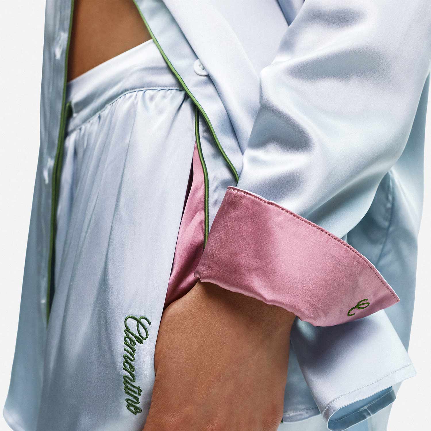 Organic Silk Long Pajama Pants - Image 46