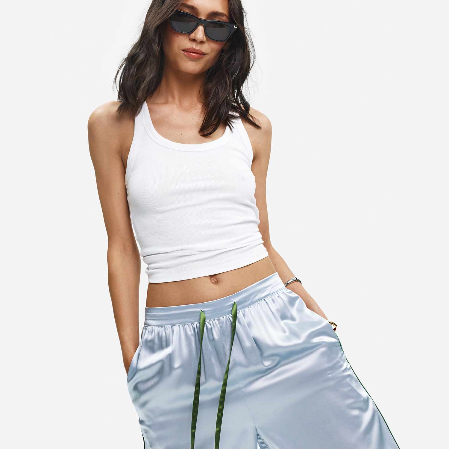 Organic Silk Long Pajama Pants - Image 47