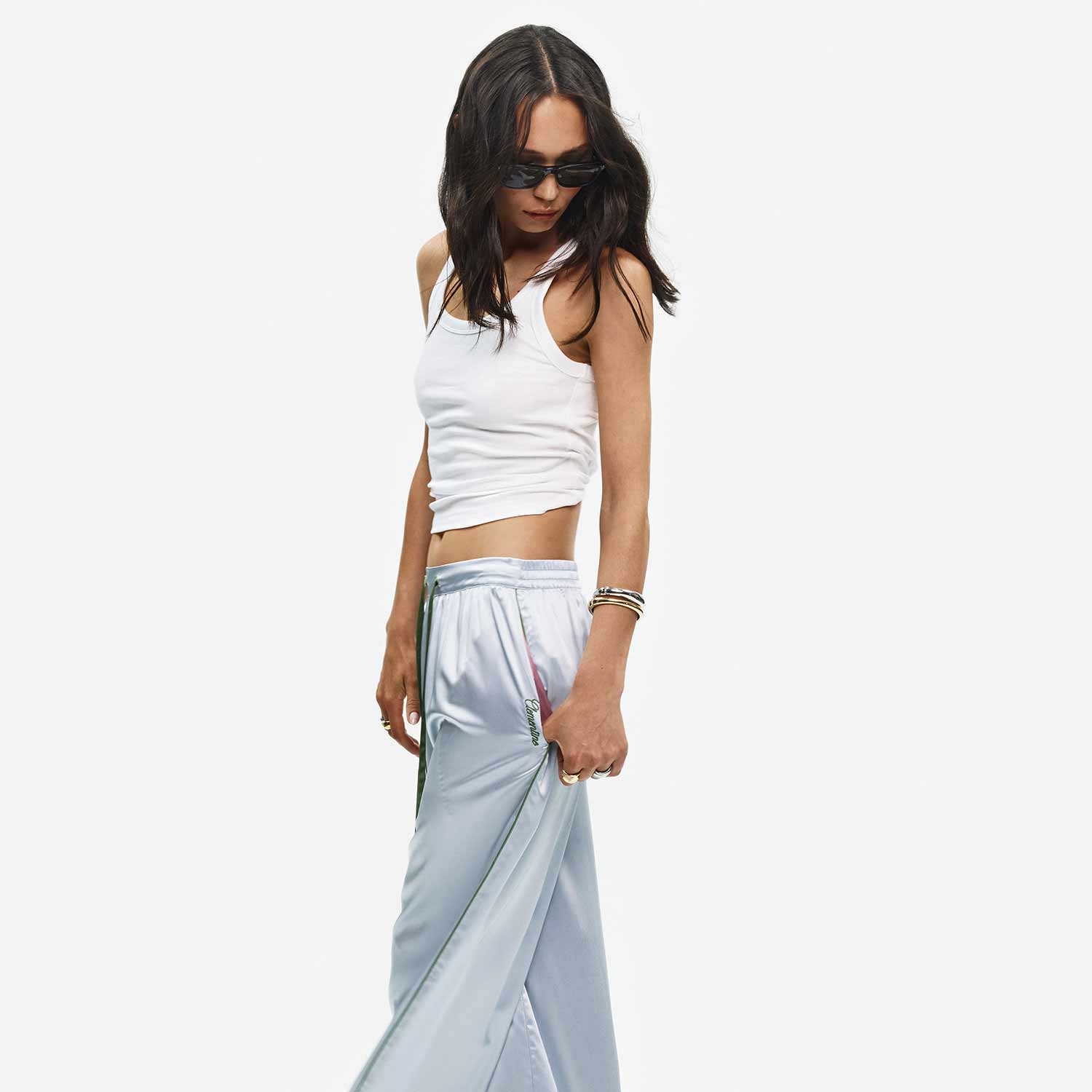 Organic Silk Long Pajama Pants - Image 49