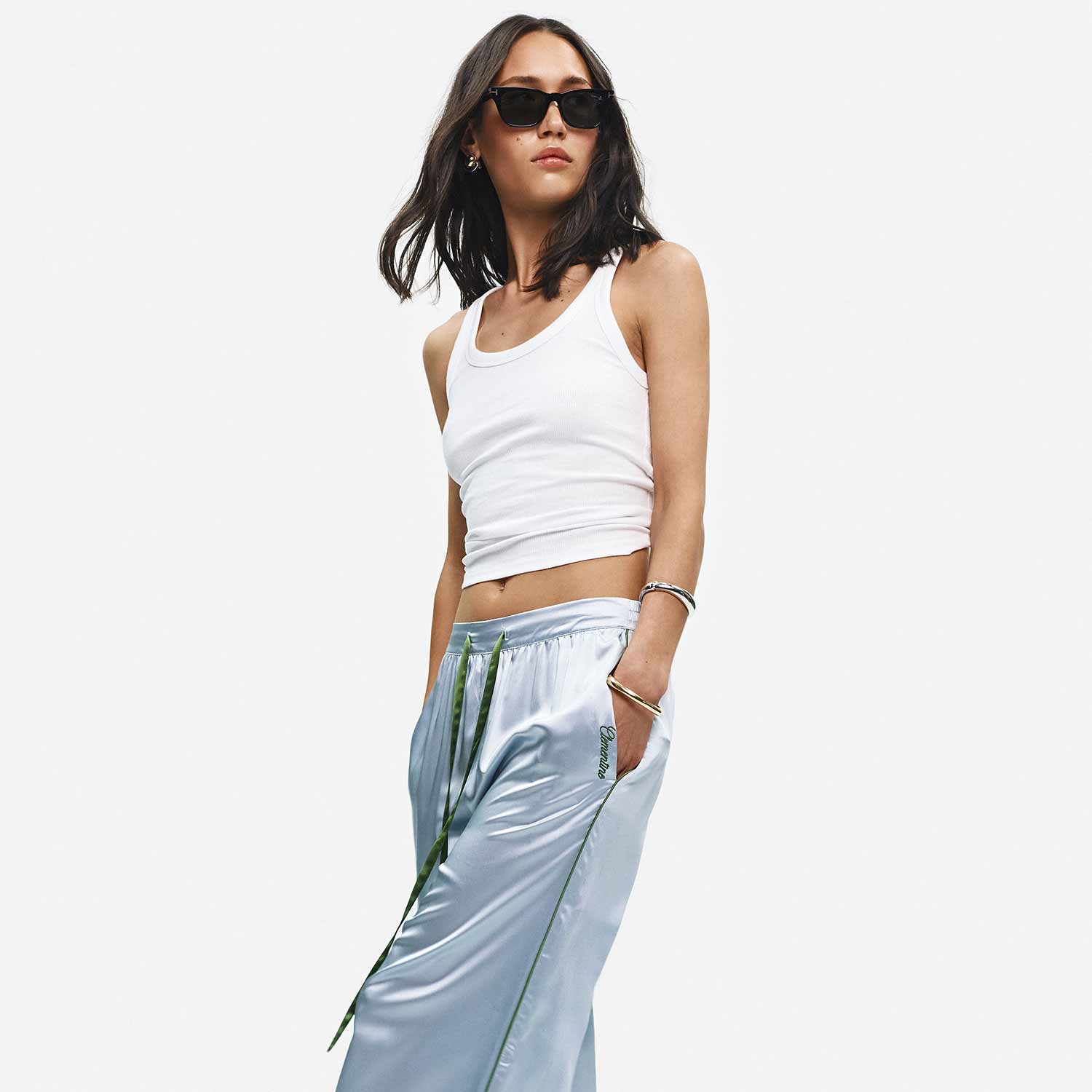 Organic Silk Long Pajama Pants - Image 50