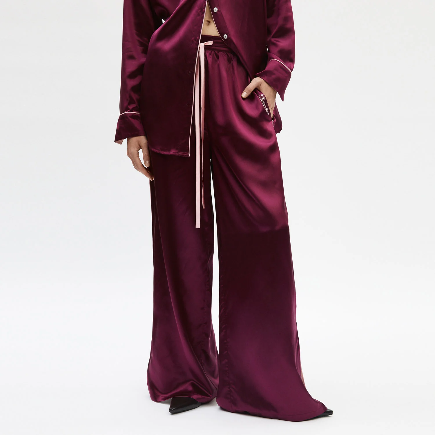 Organic Silk Long Pajama Pants - Image 8