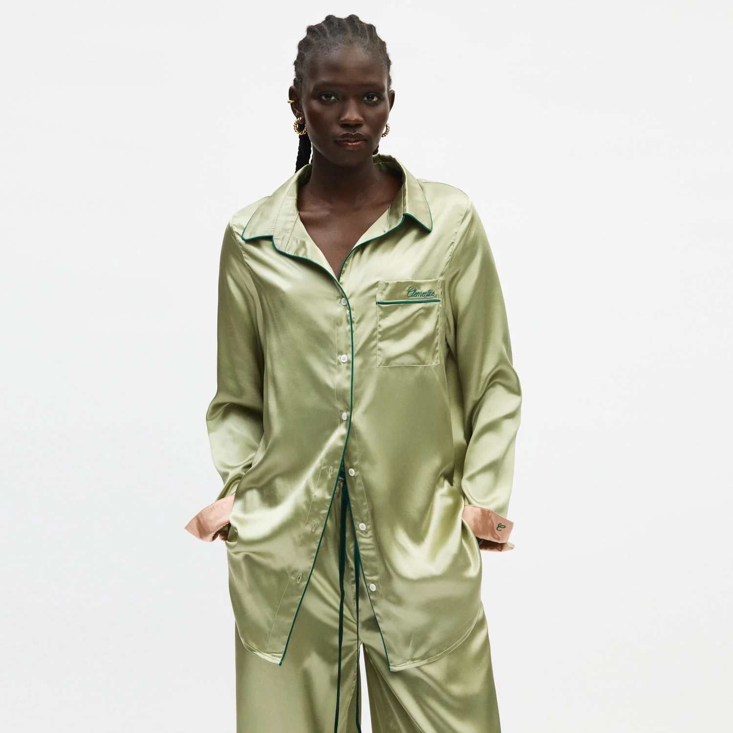 Organic Silk Long Pajama Set - Image 23