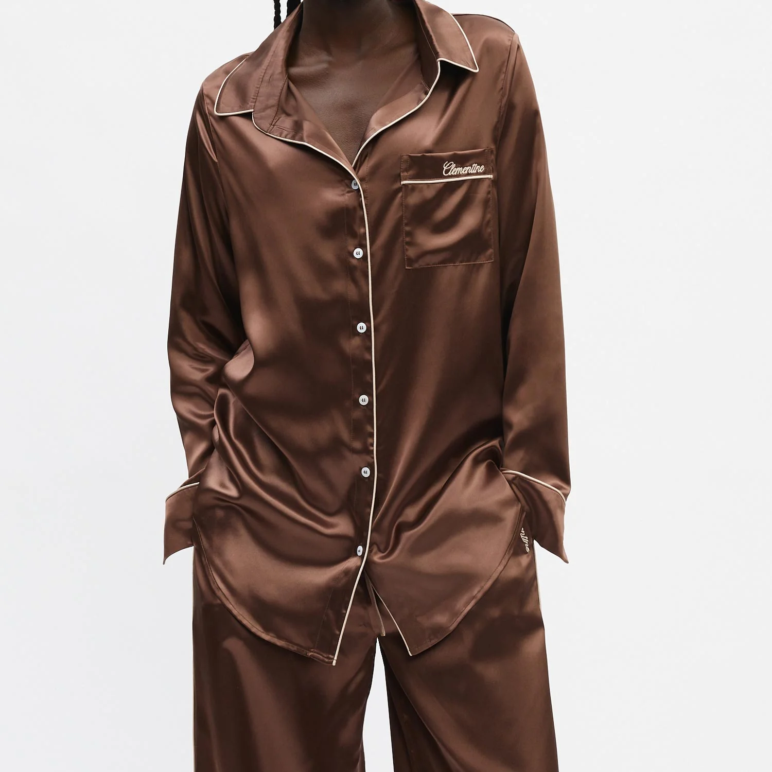 Organic Silk Long Pajama Set - Image 36