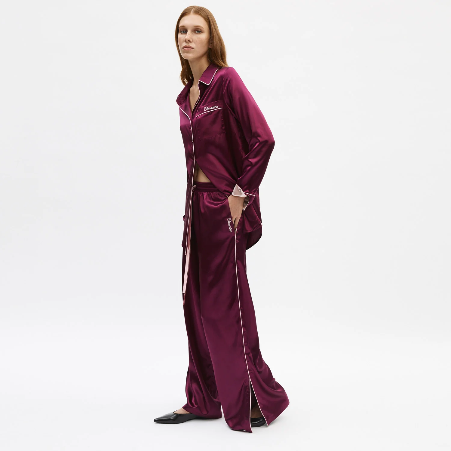 Organic Silk Long Pajama Set - Image 4