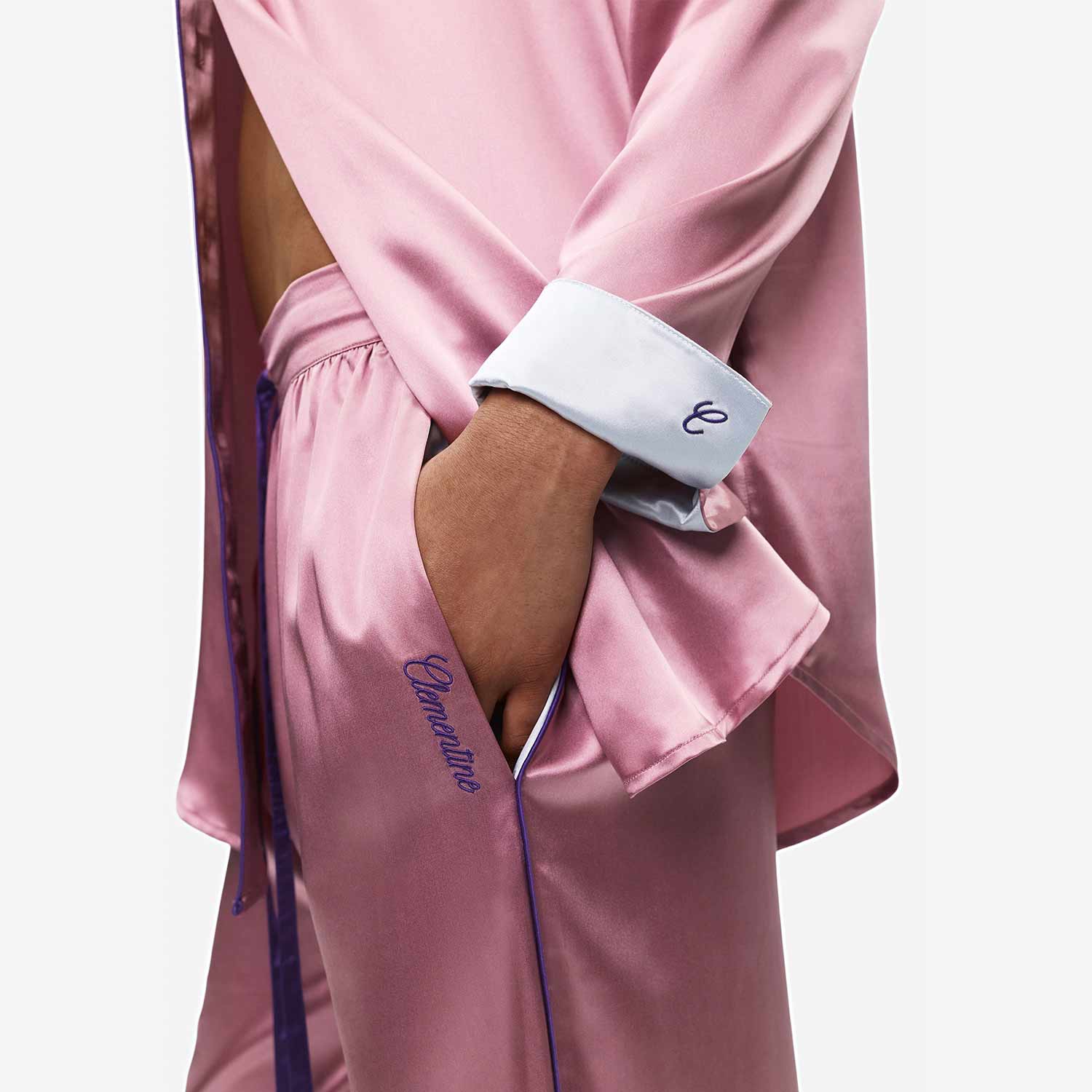 Organic Silk Long Pajama Set - Image 43
