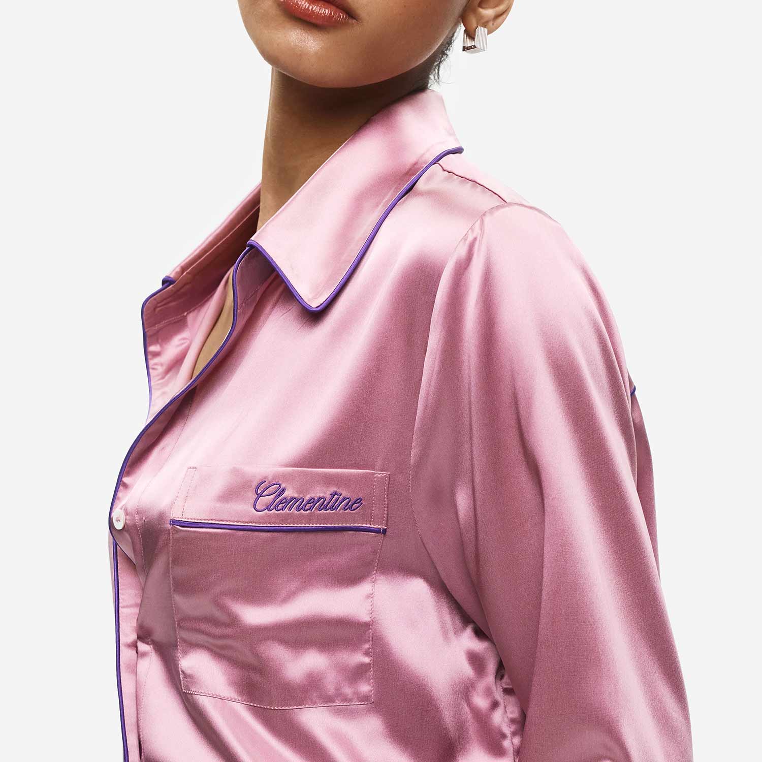 Organic Silk Long Pajama Set - Image 44