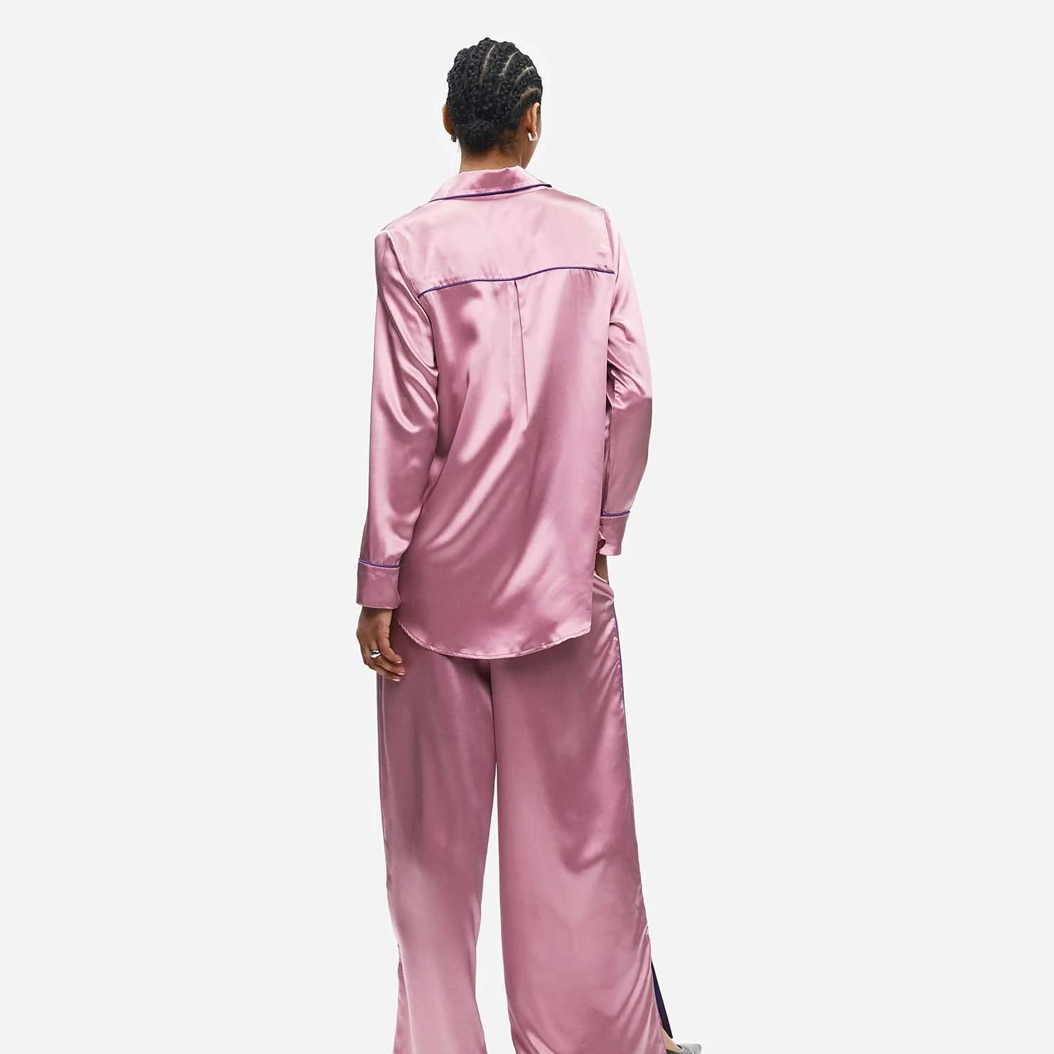 Organic Silk Long Pajama Set - Image 45
