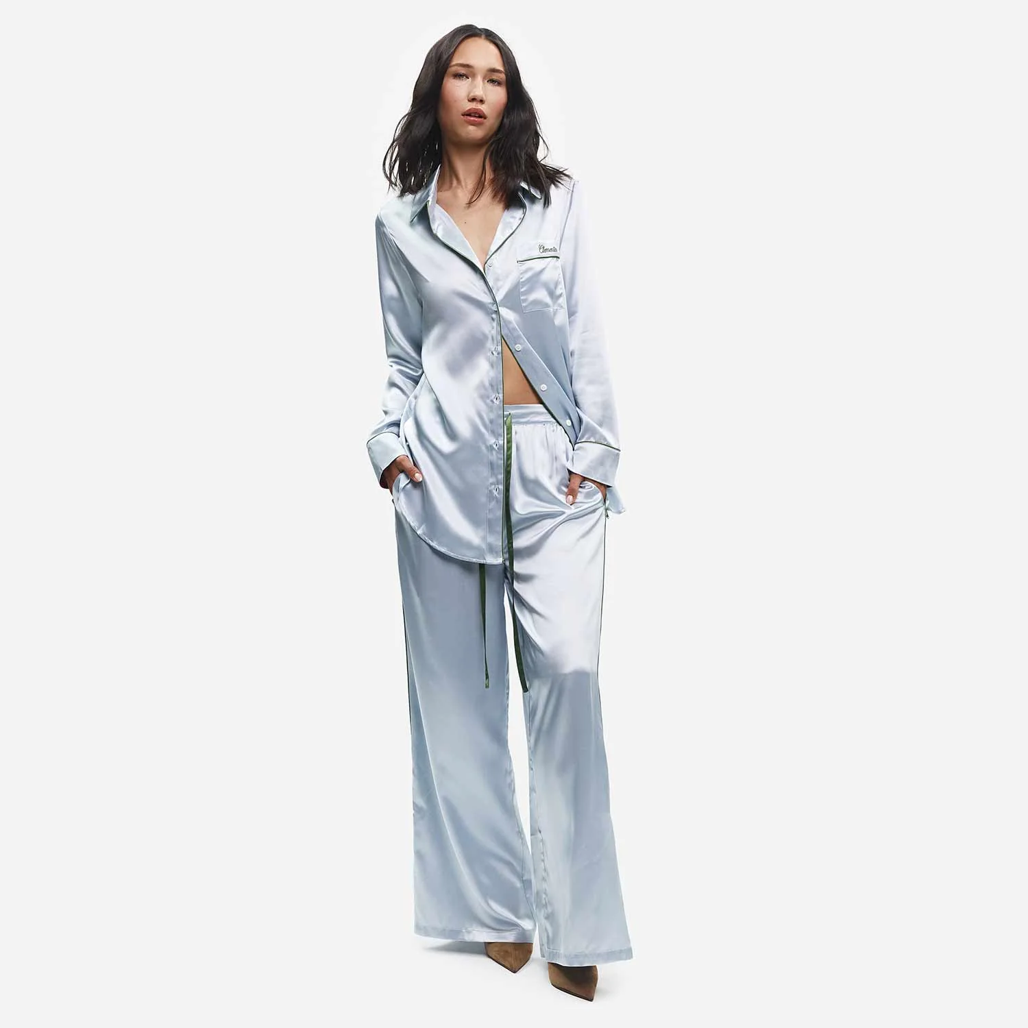 Organic Silk Long Pajama Set - Image 54