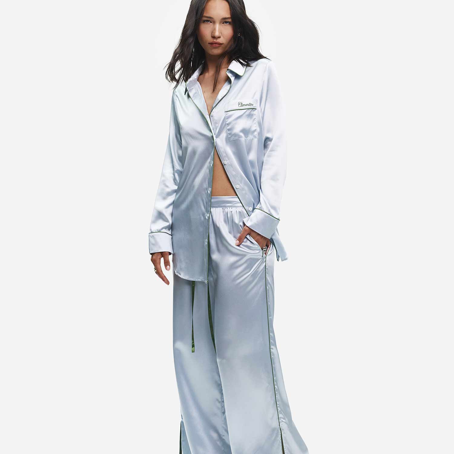 Organic Silk Long Pajama Set - Image 55