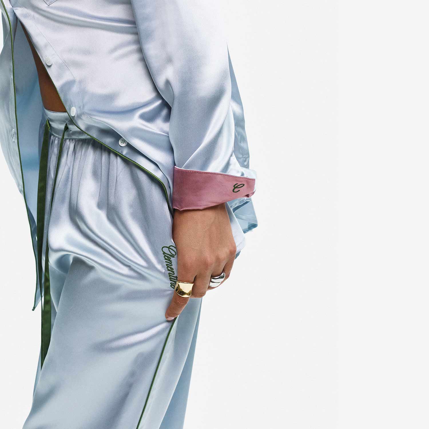 Organic Silk Long Pajama Set - Image 56