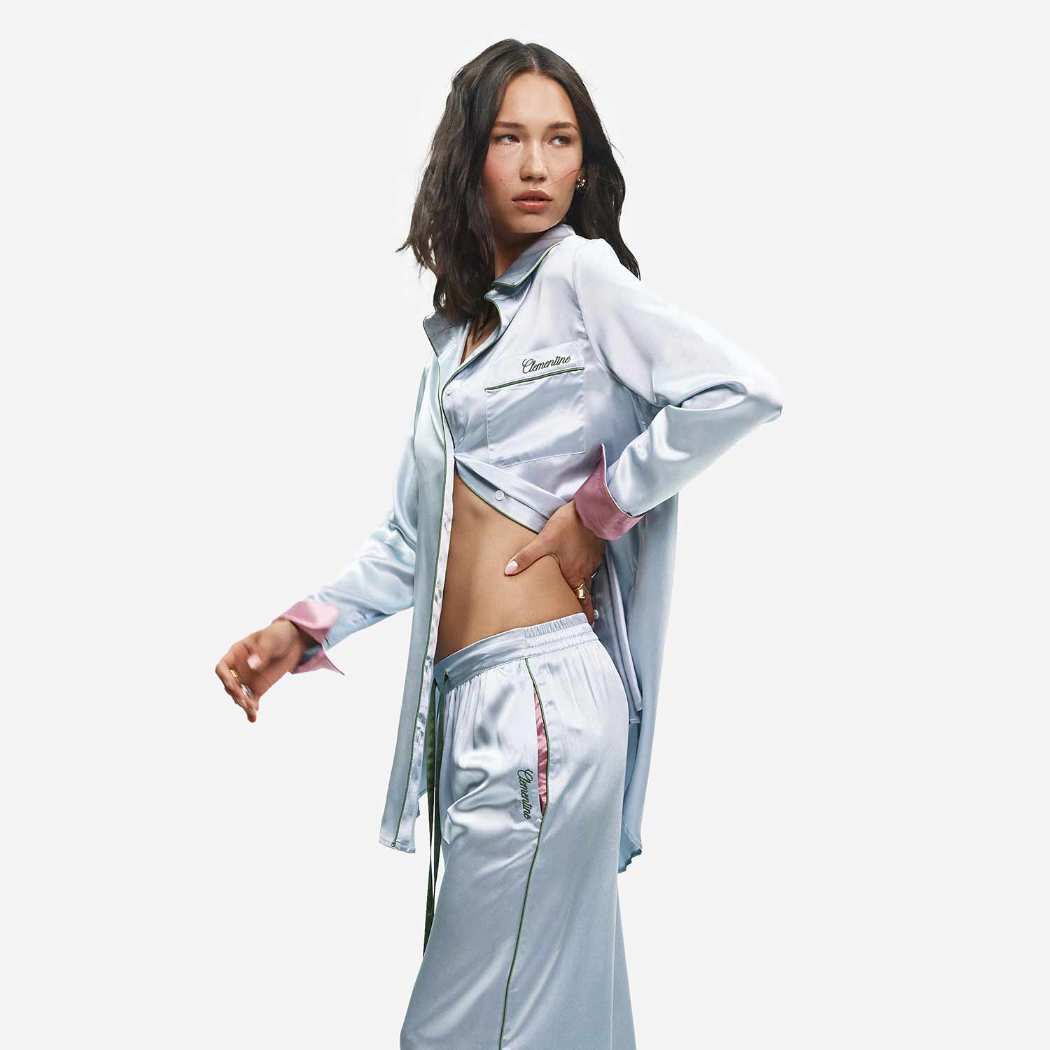 Organic Silk Long Pajama Set - Image 63
