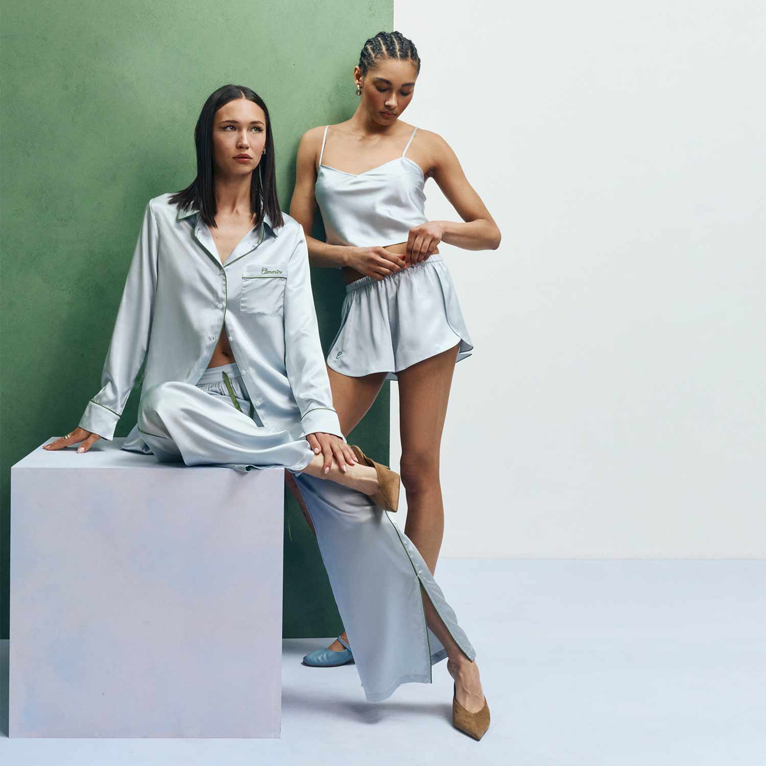Organic Silk Long Pajama Set - Image 69