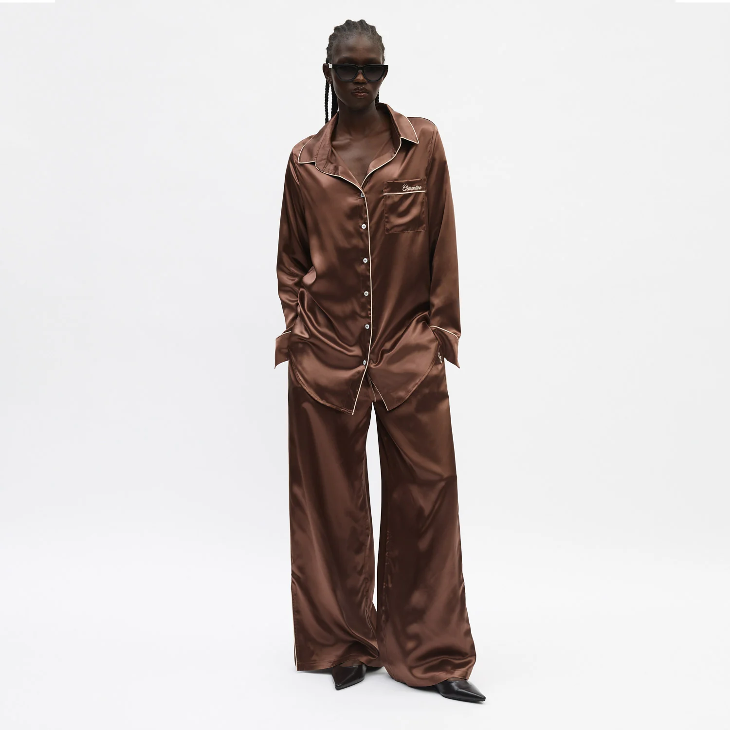 Organic Silk Long Pajama Set - Image 30