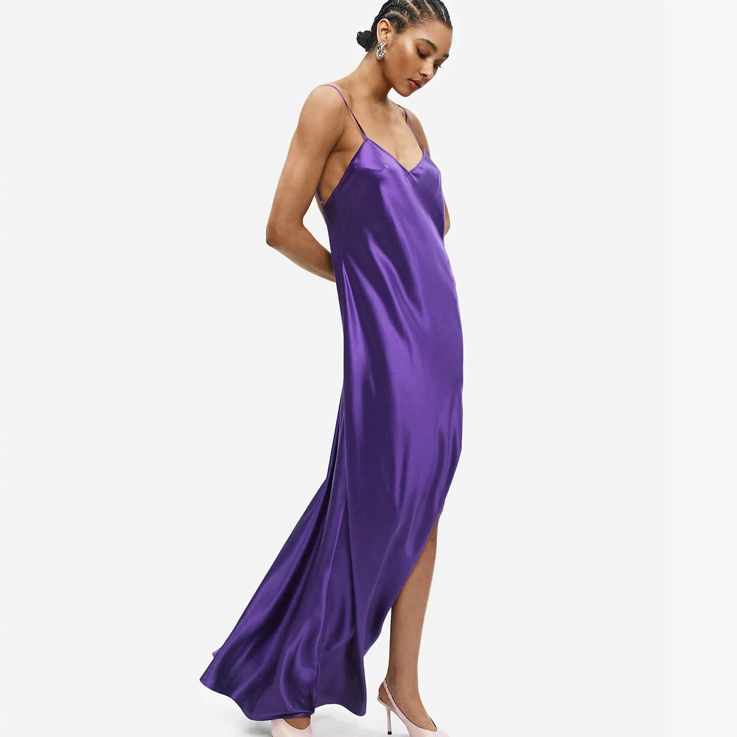 Organic Silk Maxi Dress - Image 11