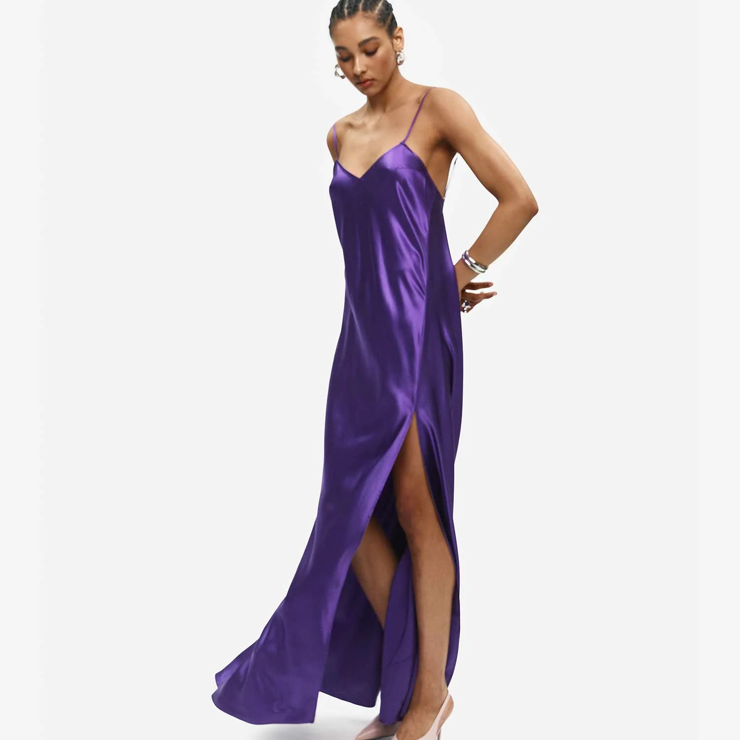 Organic Silk Maxi Dress - Image 16