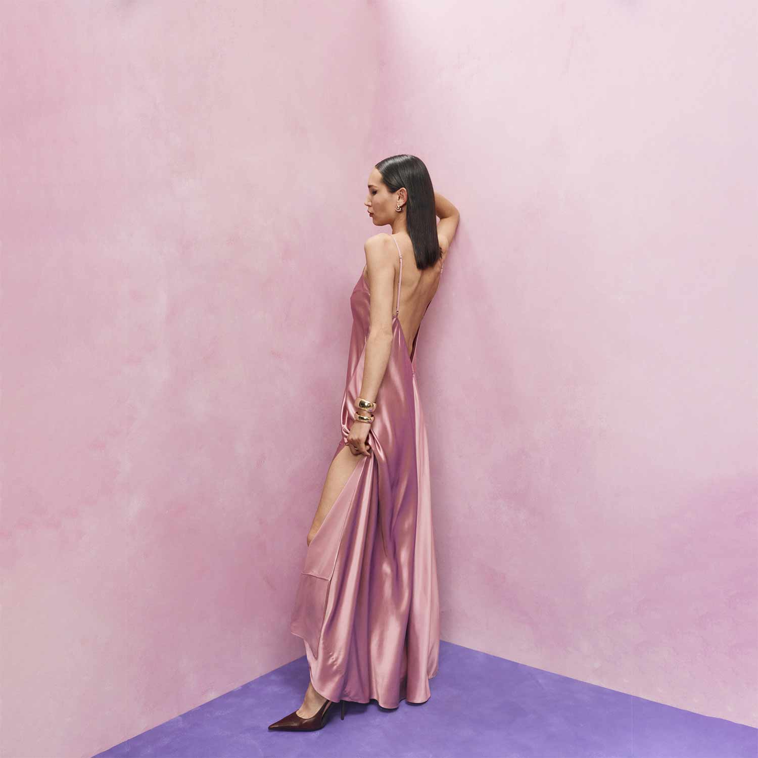 Organic Silk Maxi Dress - Image 33