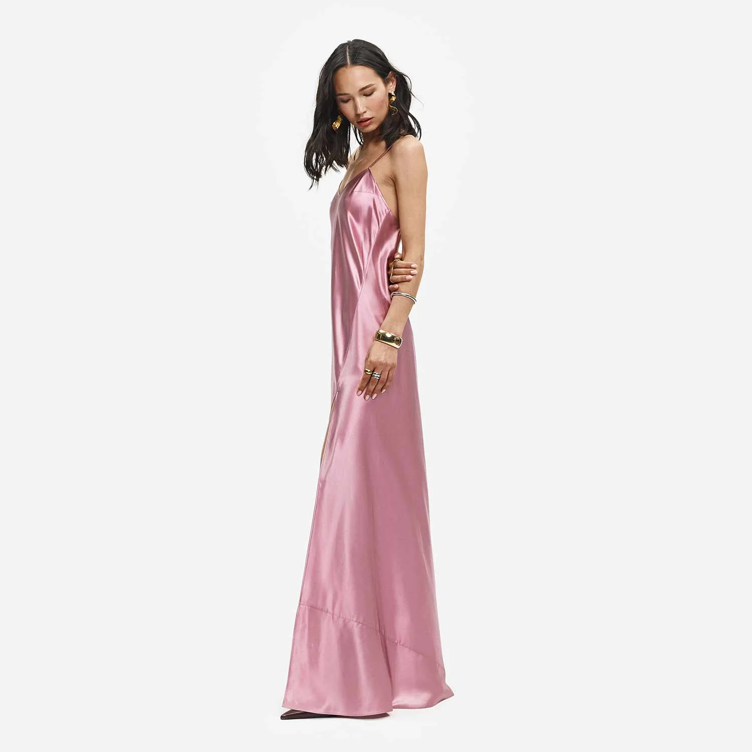 Organic Silk Maxi Dress - Image 35