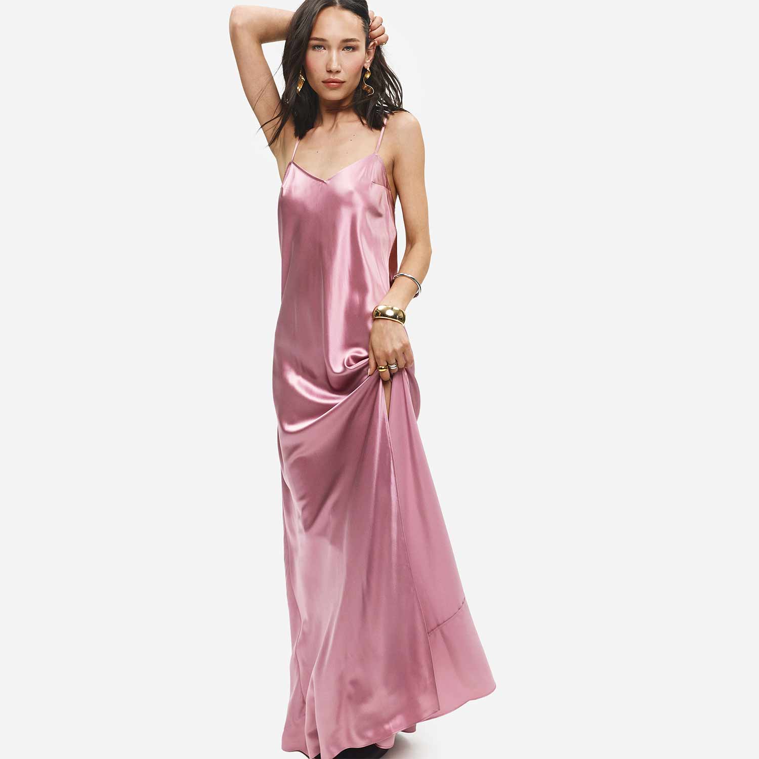 Organic Silk Maxi Dress - Image 37