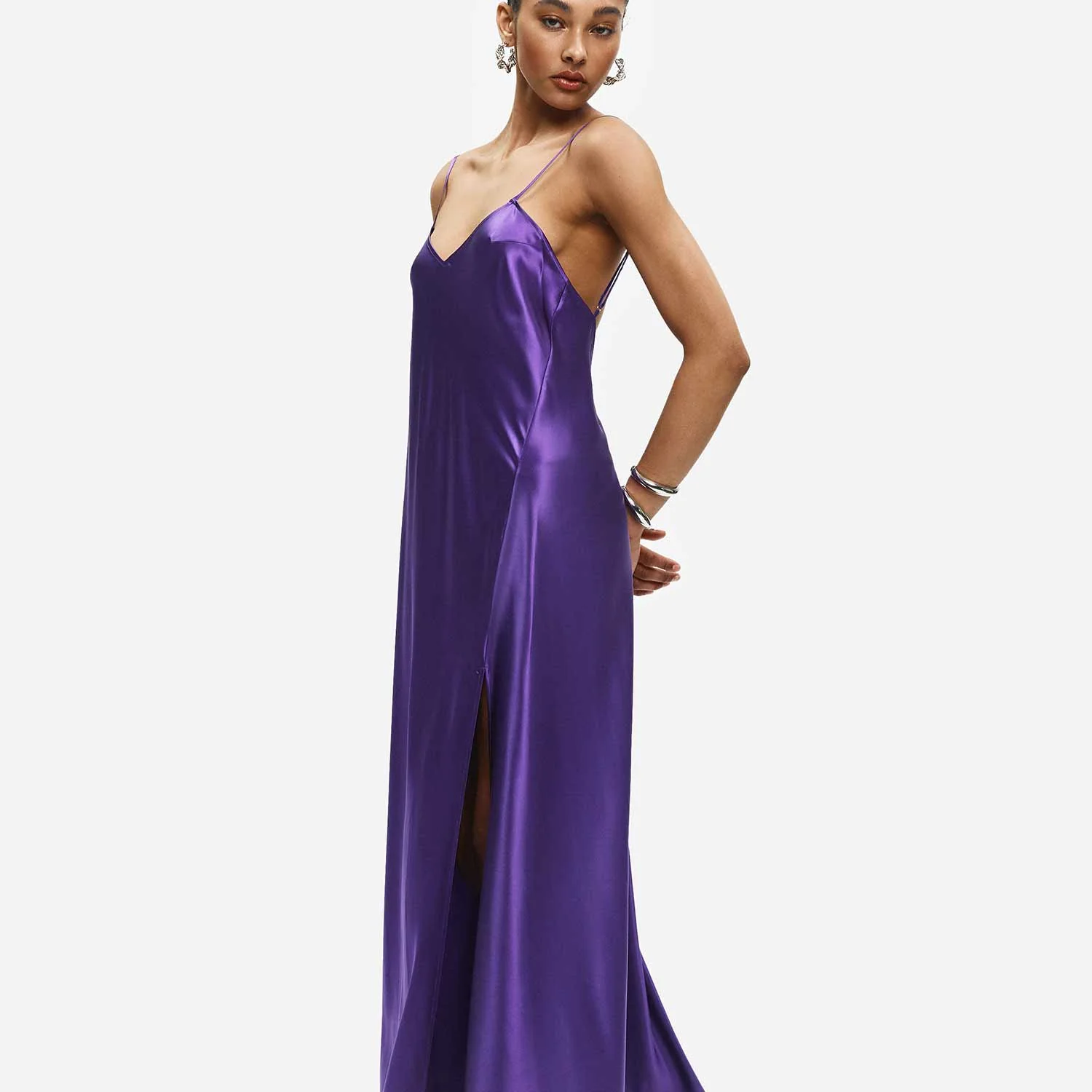 Organic Silk Maxi Dress - Image 9