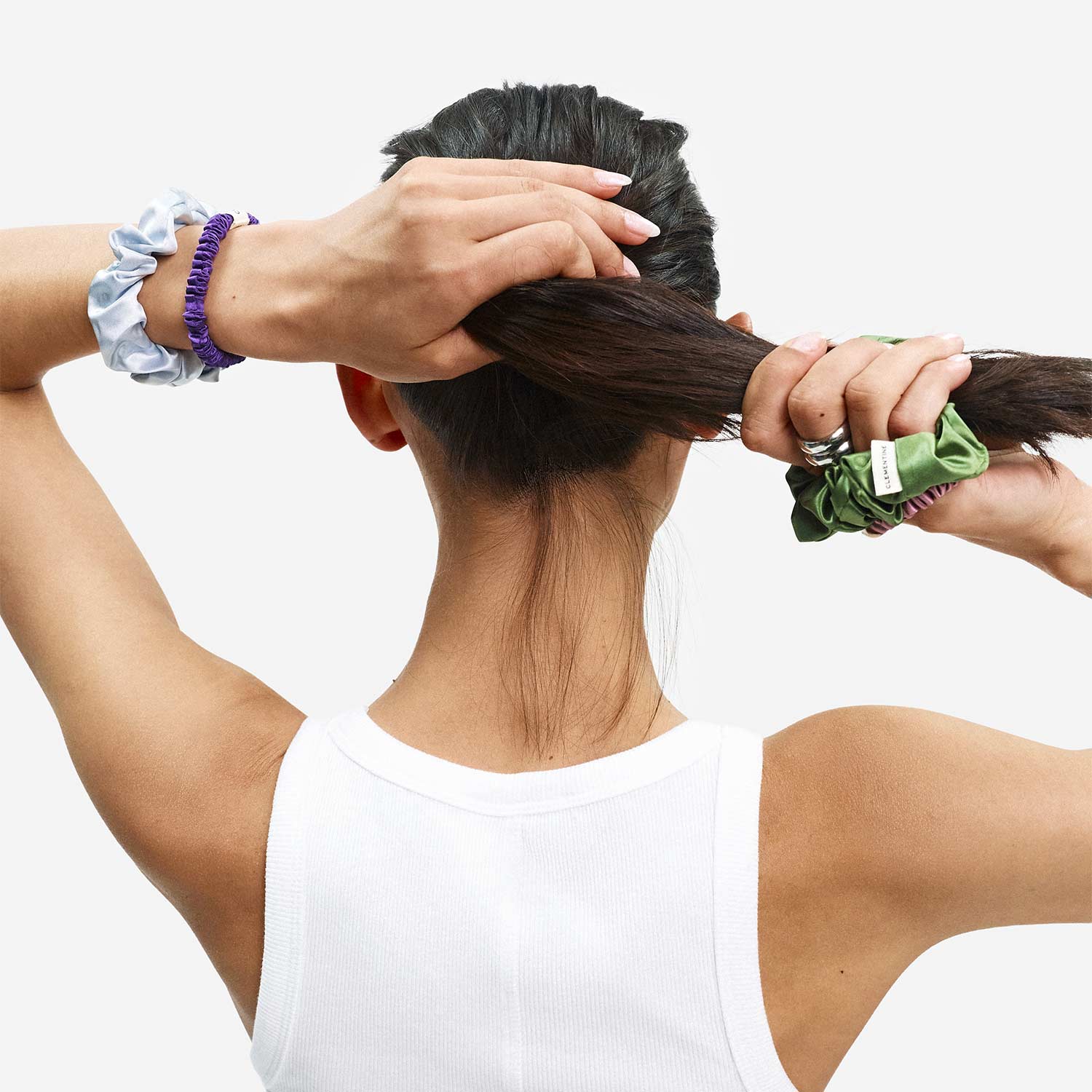 Organic Silk Scrunchie Pack - Image 3