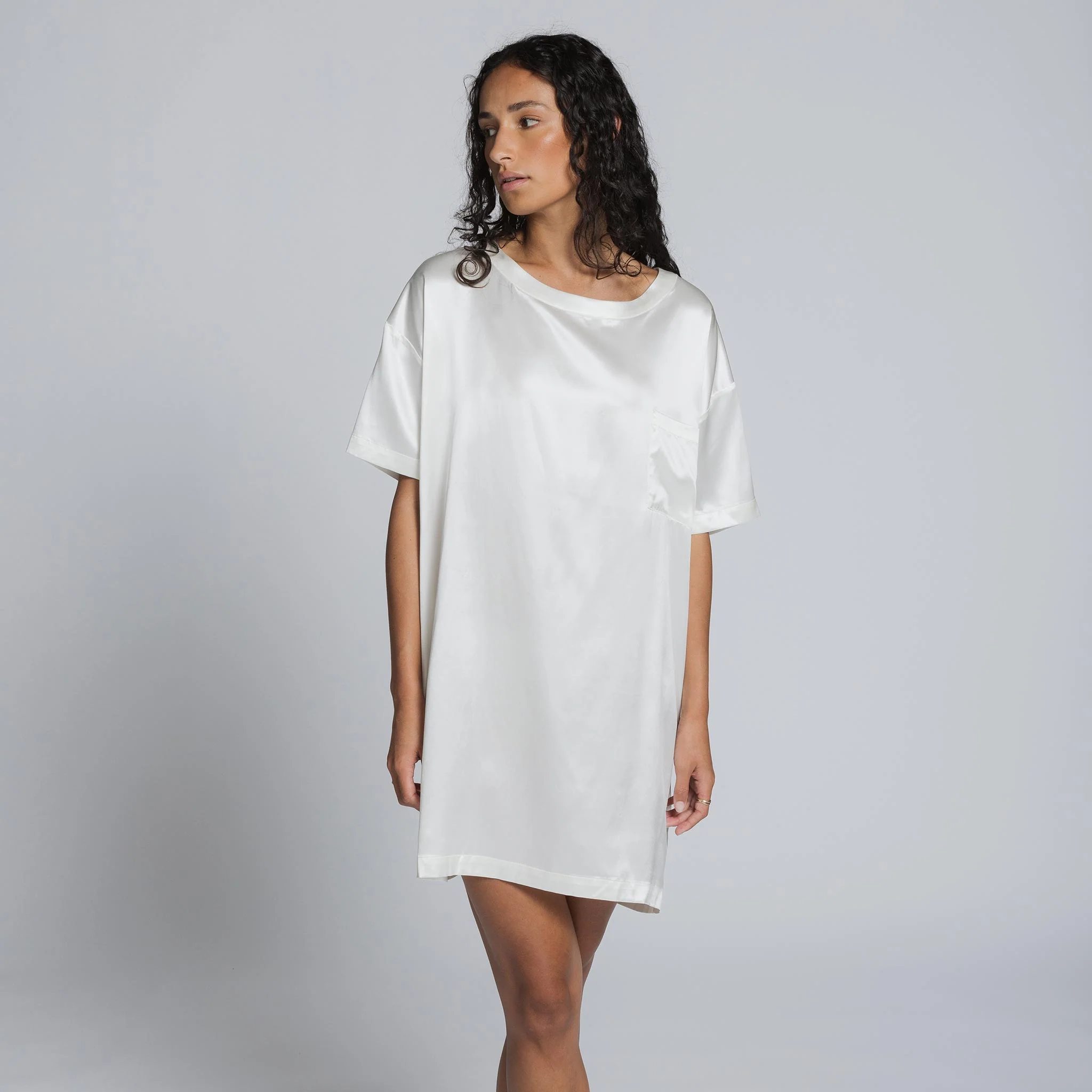 Organic Silk T-Shirt Dress - Image 10