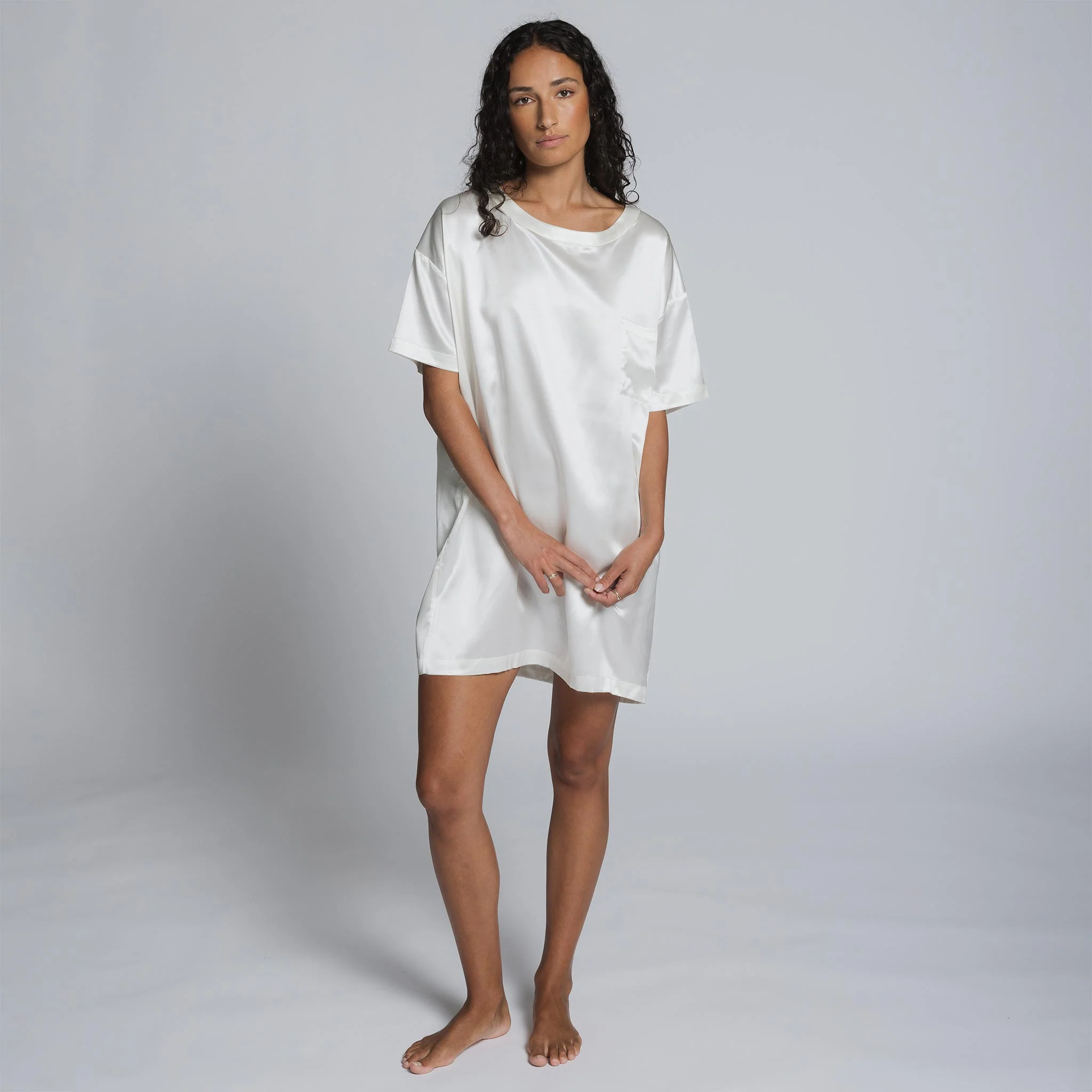 Organic Silk T-Shirt Dress - Image 13