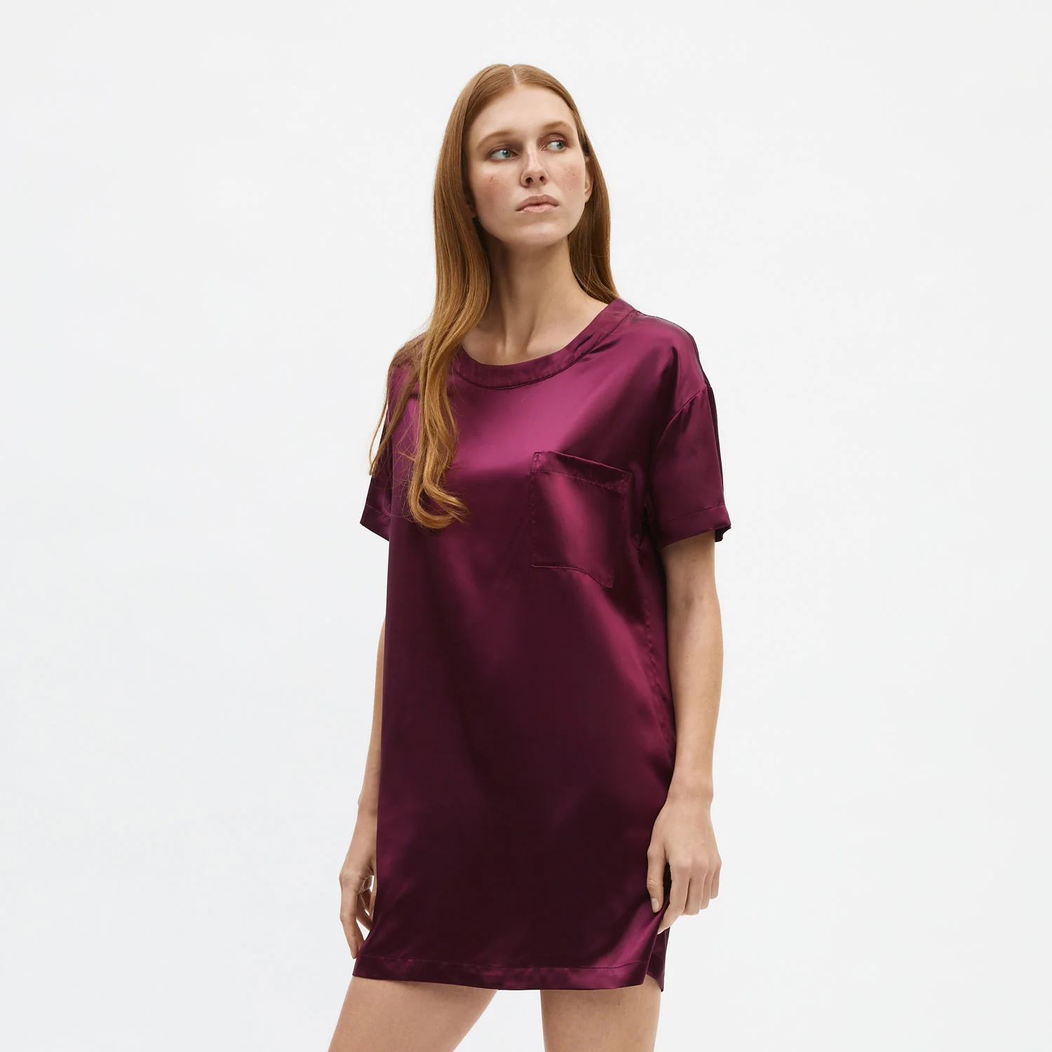 Organic Silk T-Shirt Dress - Image 38