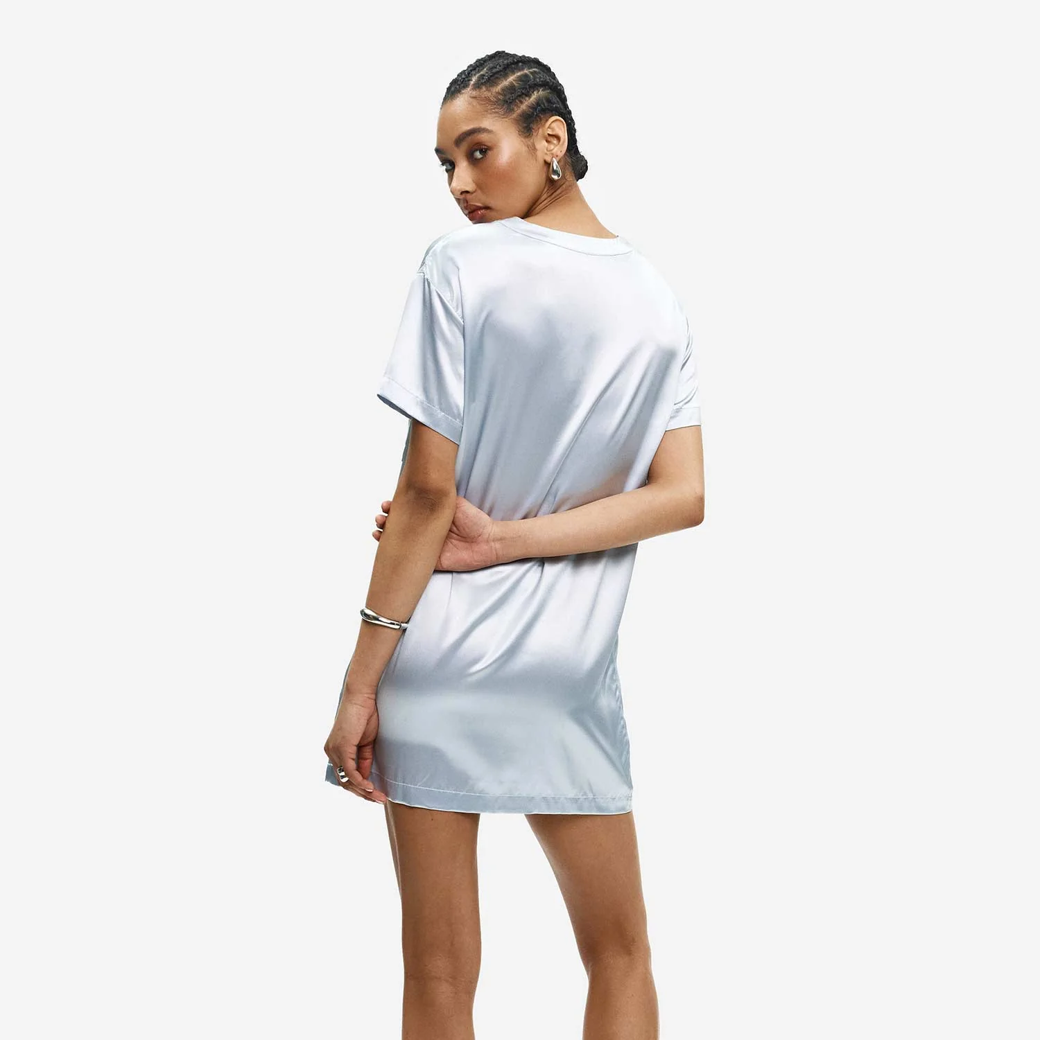 Organic Silk T-Shirt Dress - Image 51